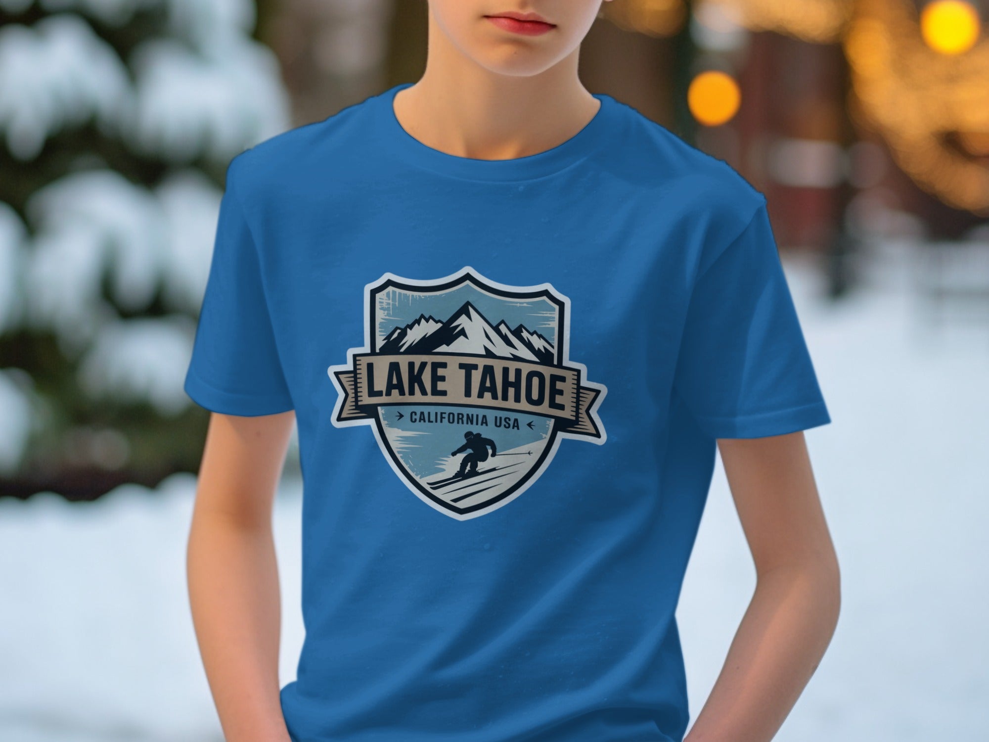 Lake Tahoe California USA Graphic T-Shirt for Sale
