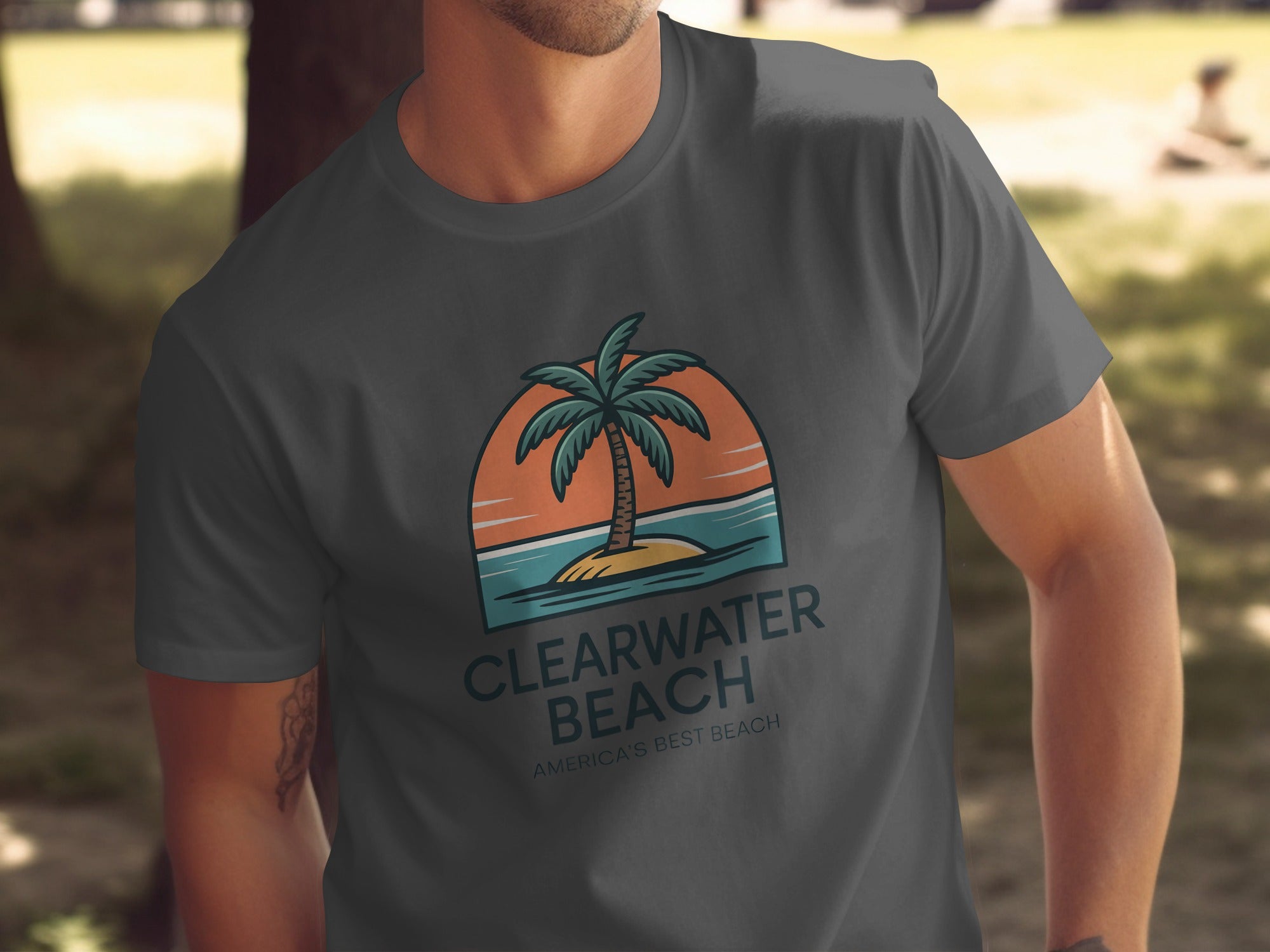 Clearwater Beach Graphic Print Casual Shirt Product