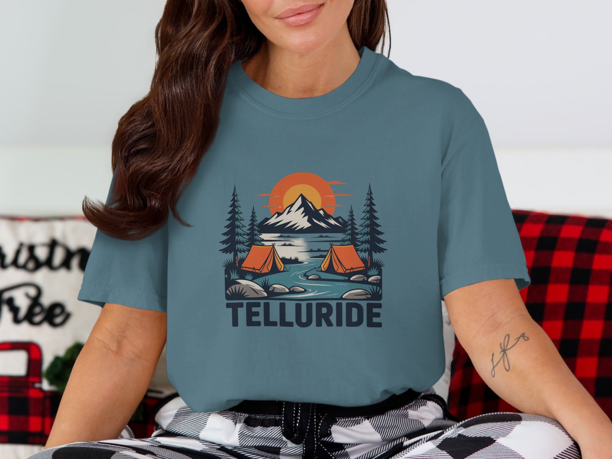 Telluride Camping Scene Graphic Tee product type