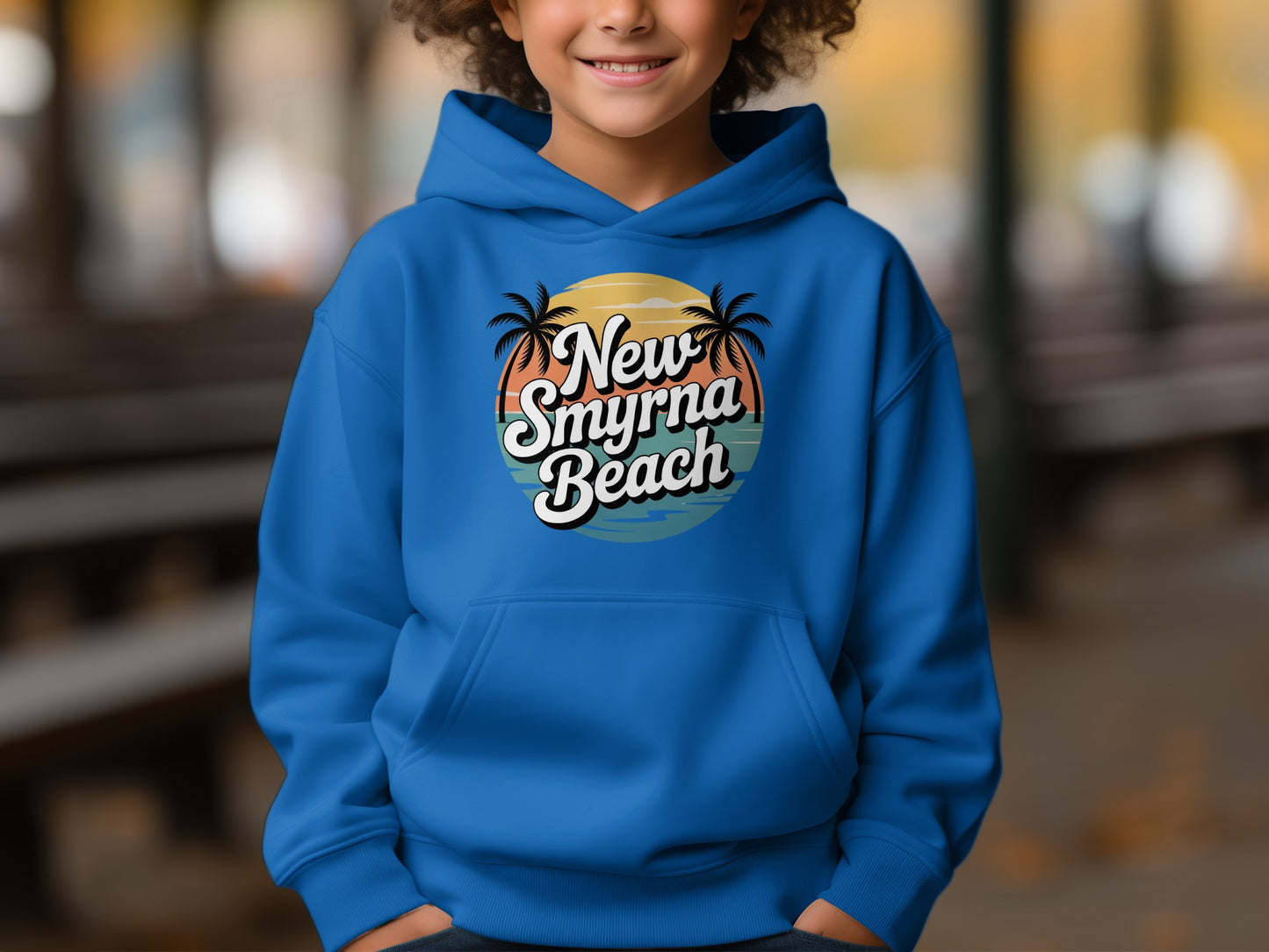 New Smyrna Beach Hoodie with Tropical Theme product
