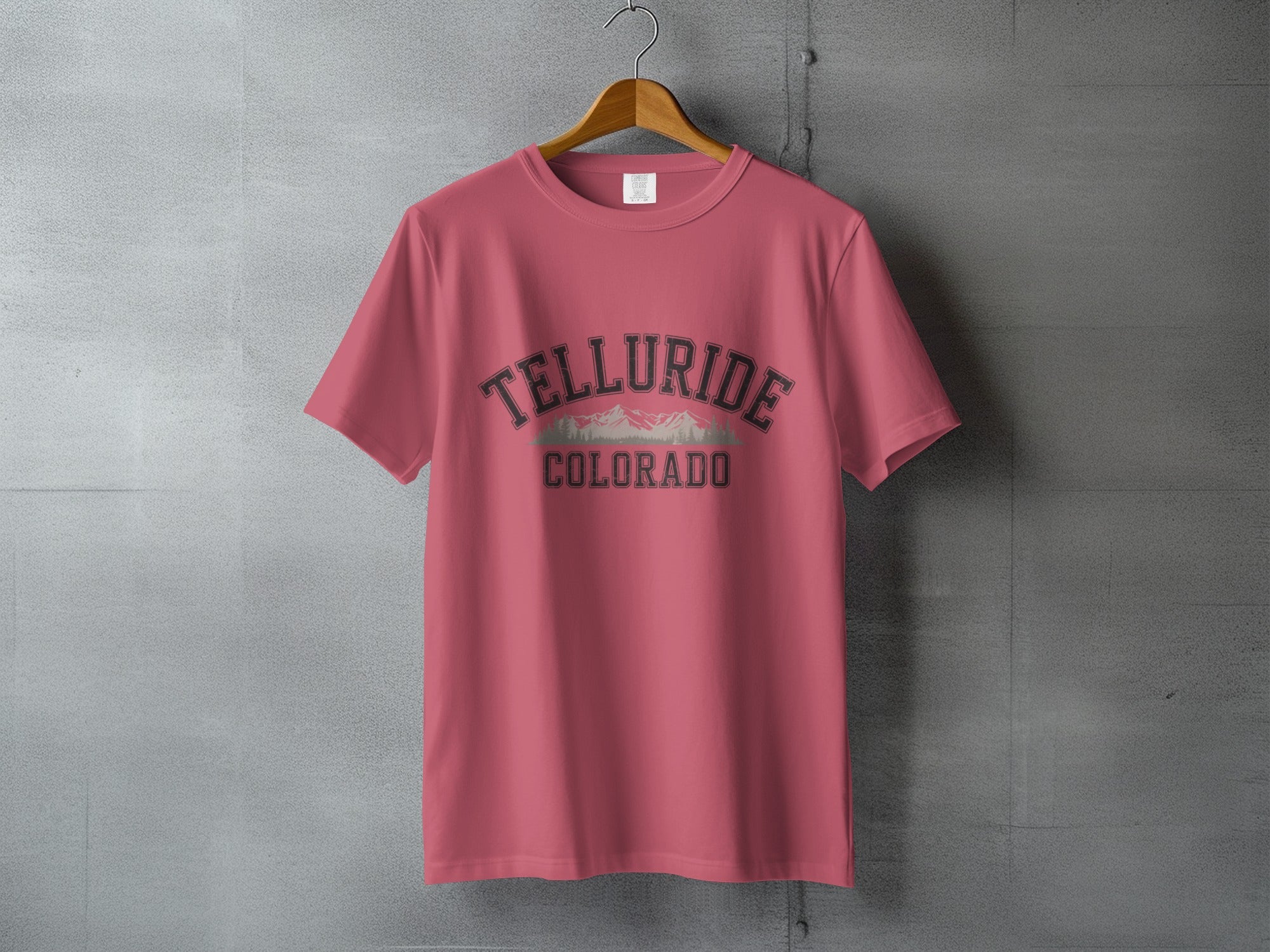 Telluride Colorado printed on a stylish t-shirt