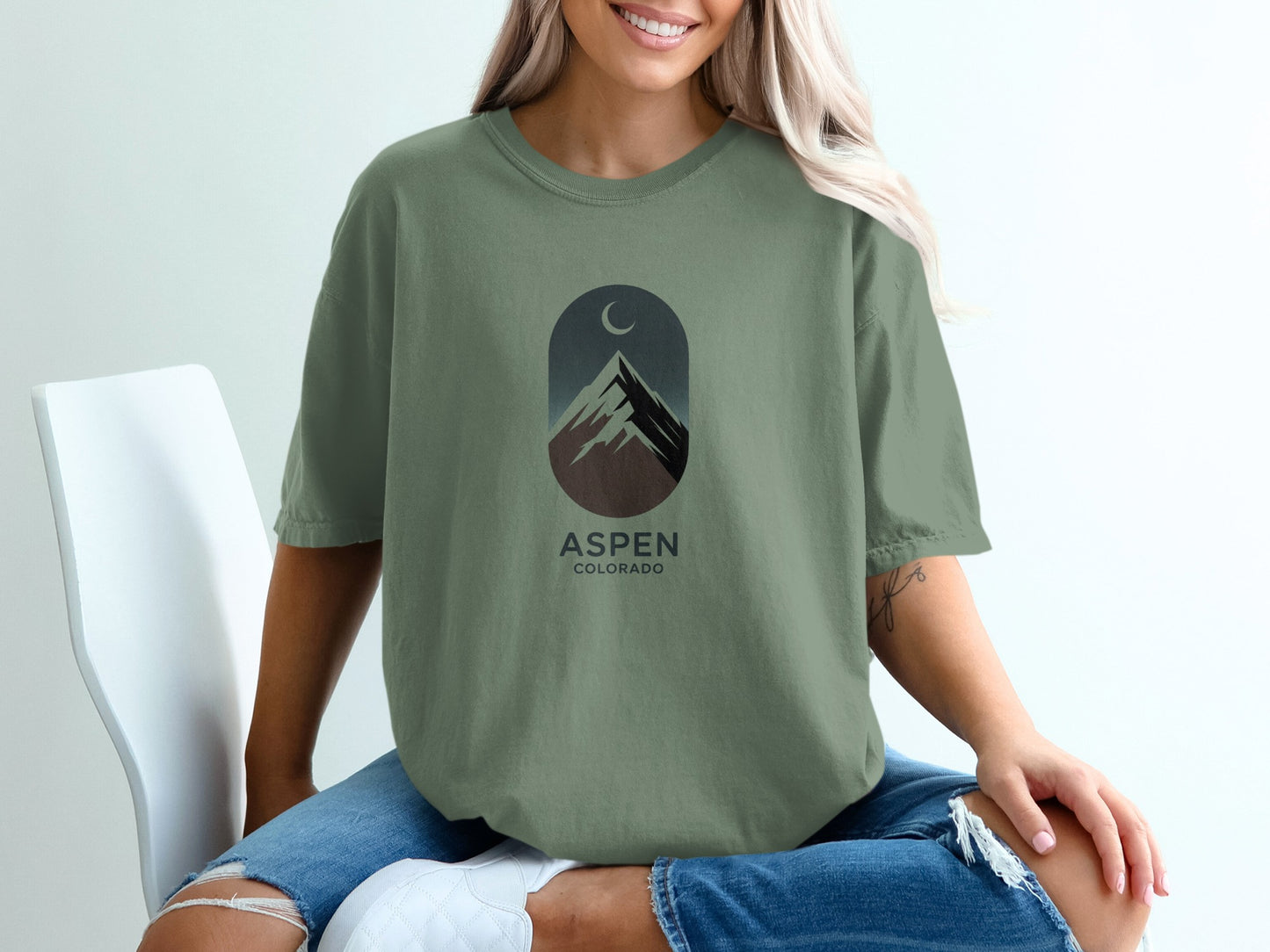 Aspen Colorado Mountain Graphic Unisex T-Shirt product type