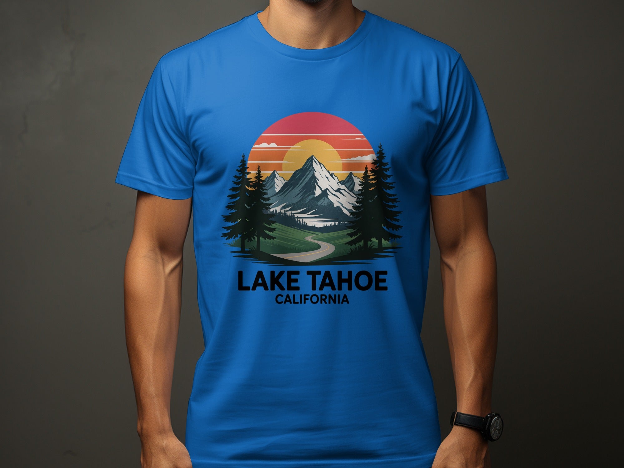 Lake Tahoe California Scenic Graphic T-shirt product type