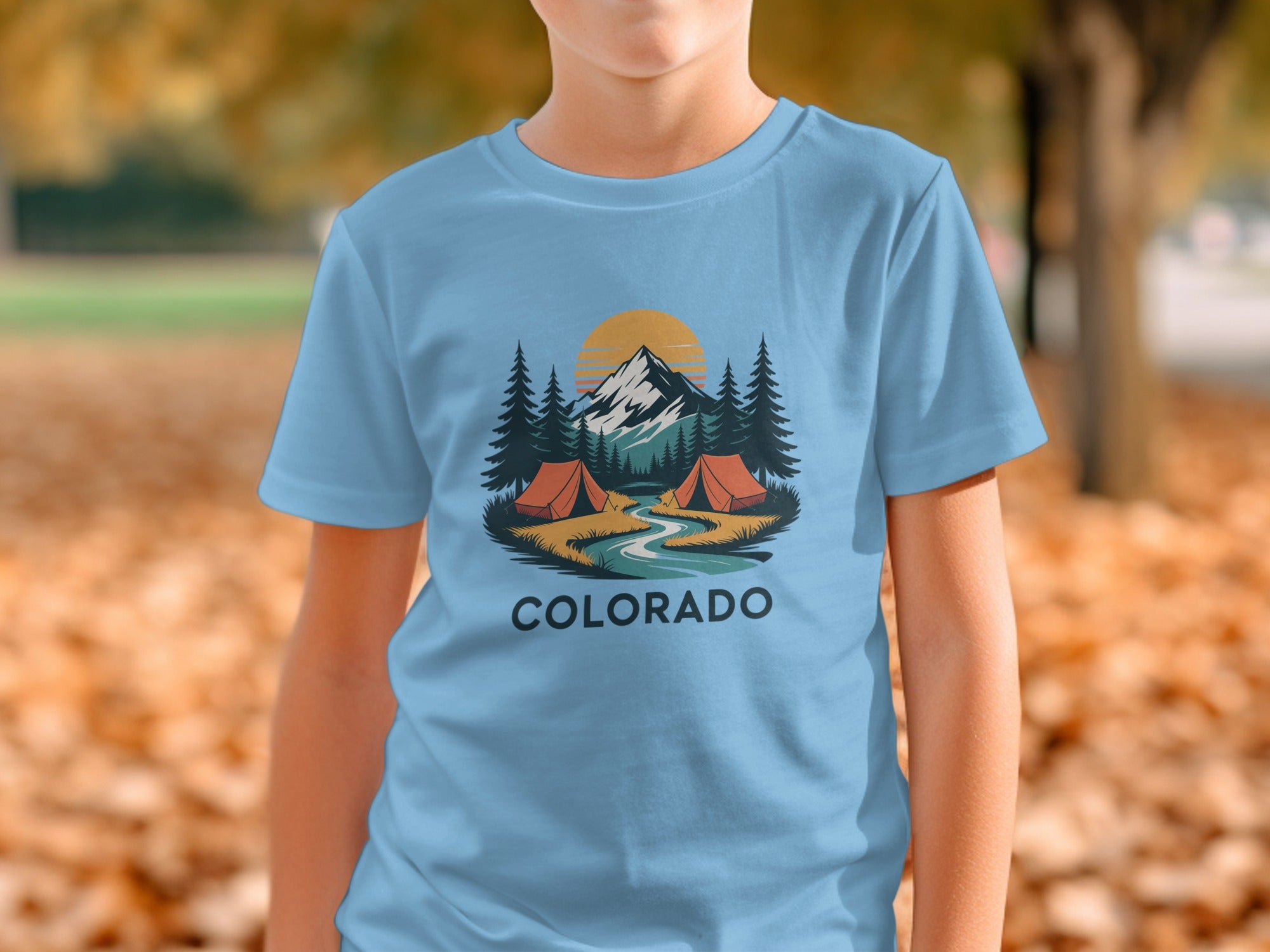 Colorado Camping Mountain Scene T-Shirt