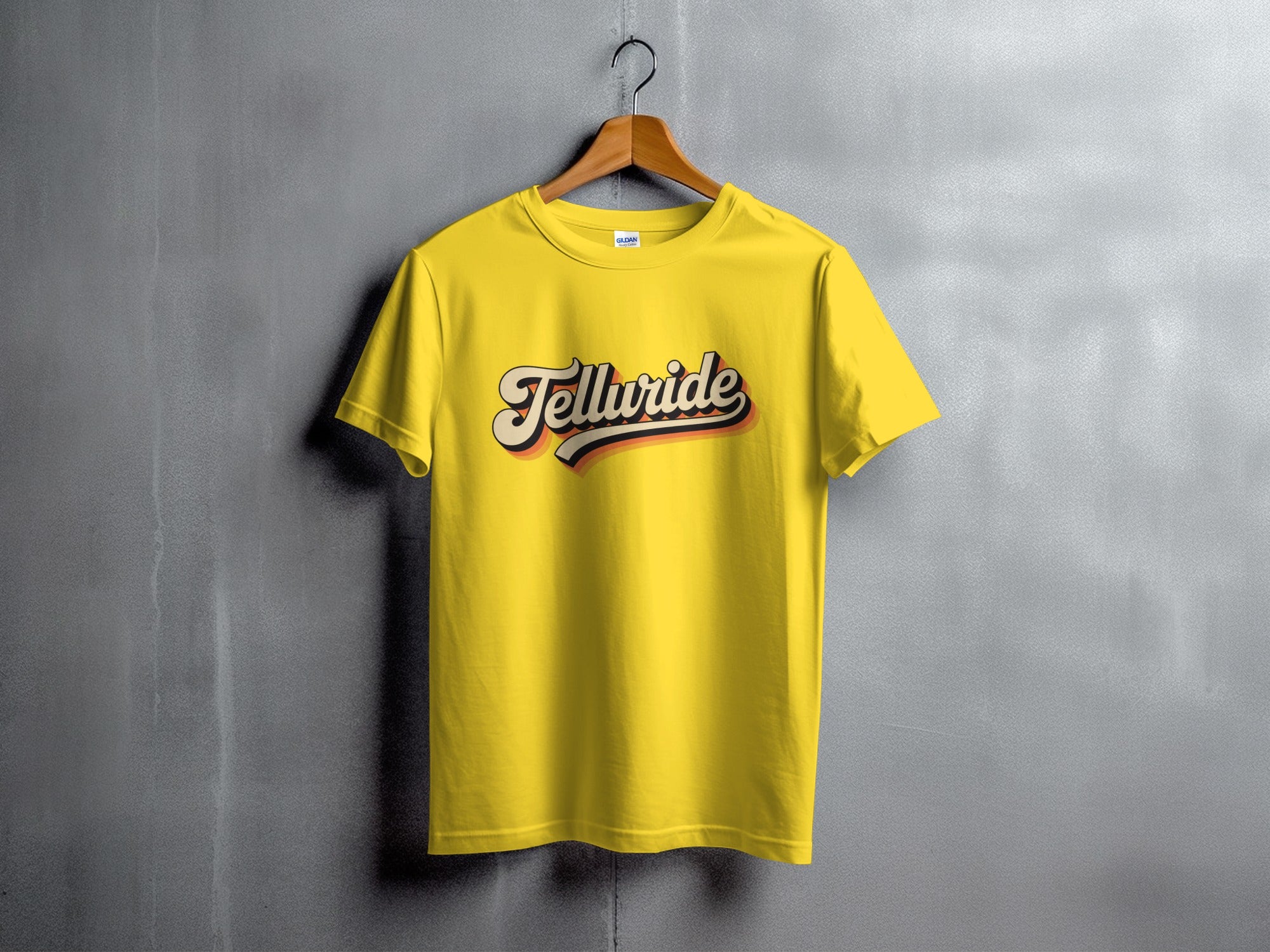 Telluride Graphic Print Yellow T-Shirt Product