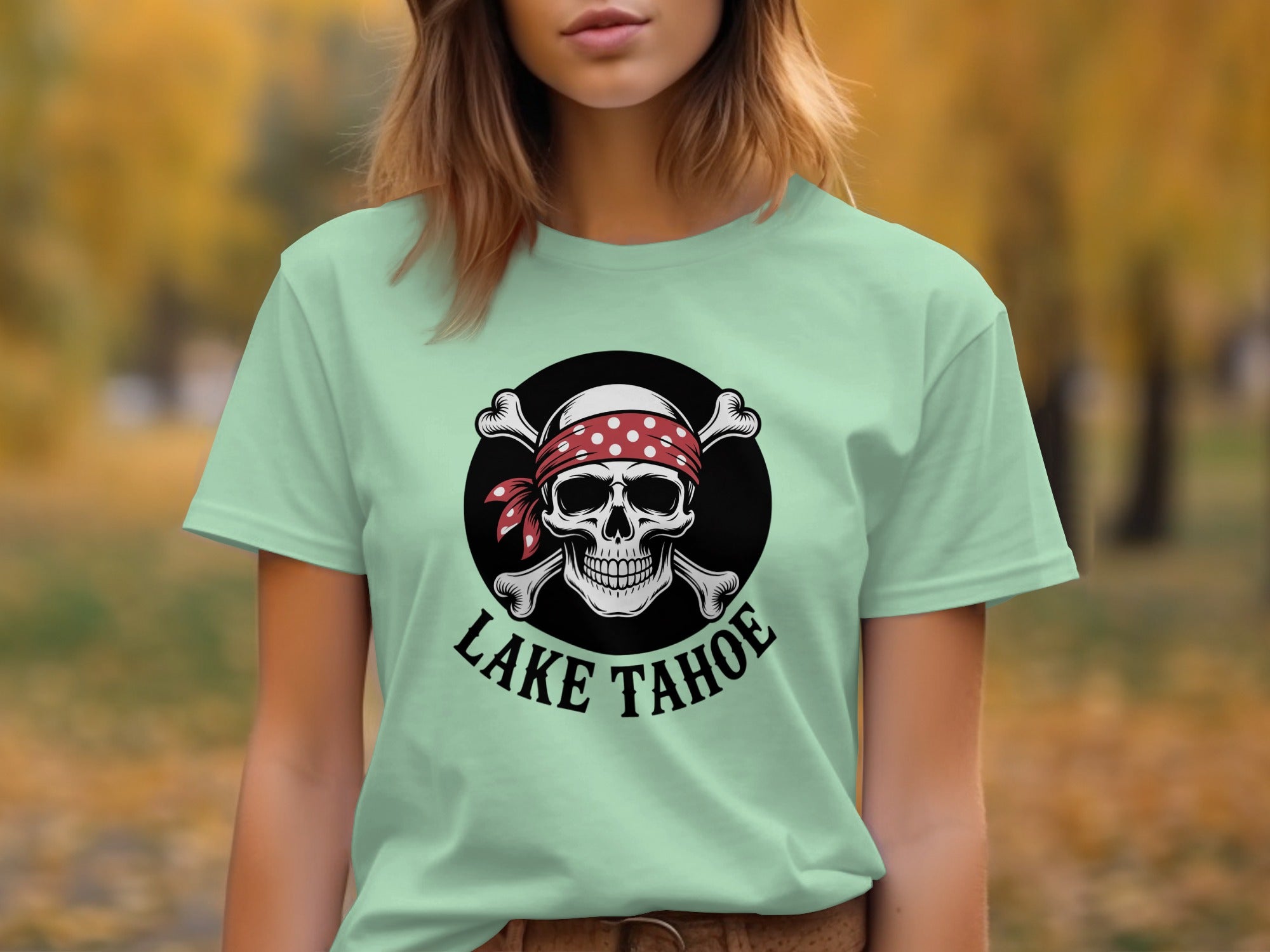 Lake Tahoe Skull Graphic T-shirt product type