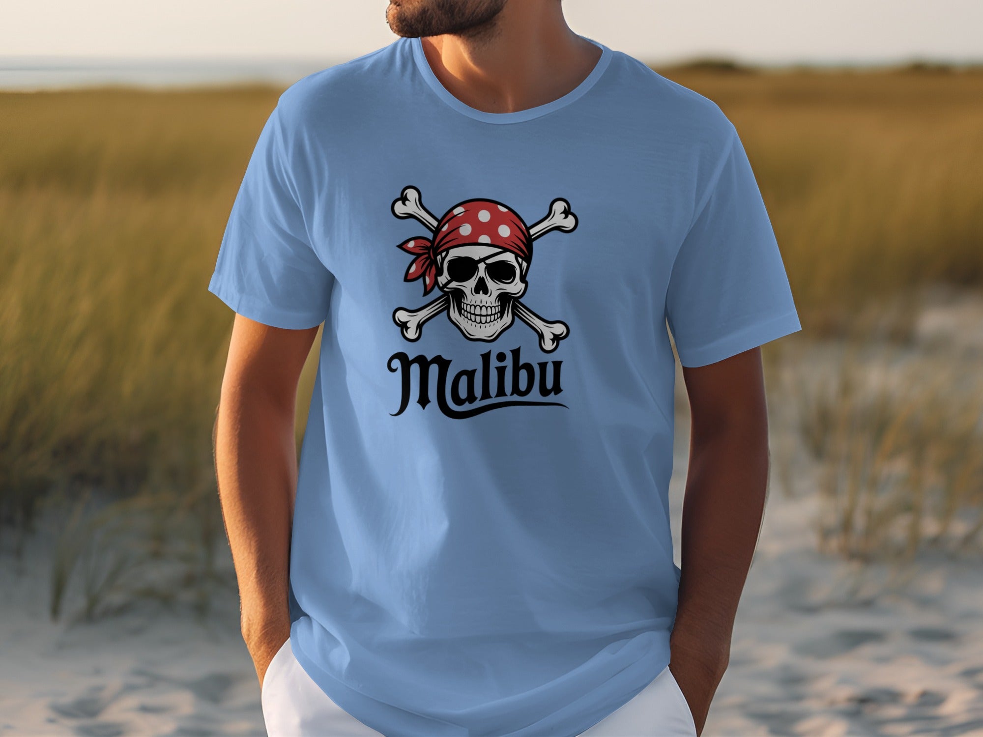 Malibu Skull and Crossbones Graphic T-shirt product type