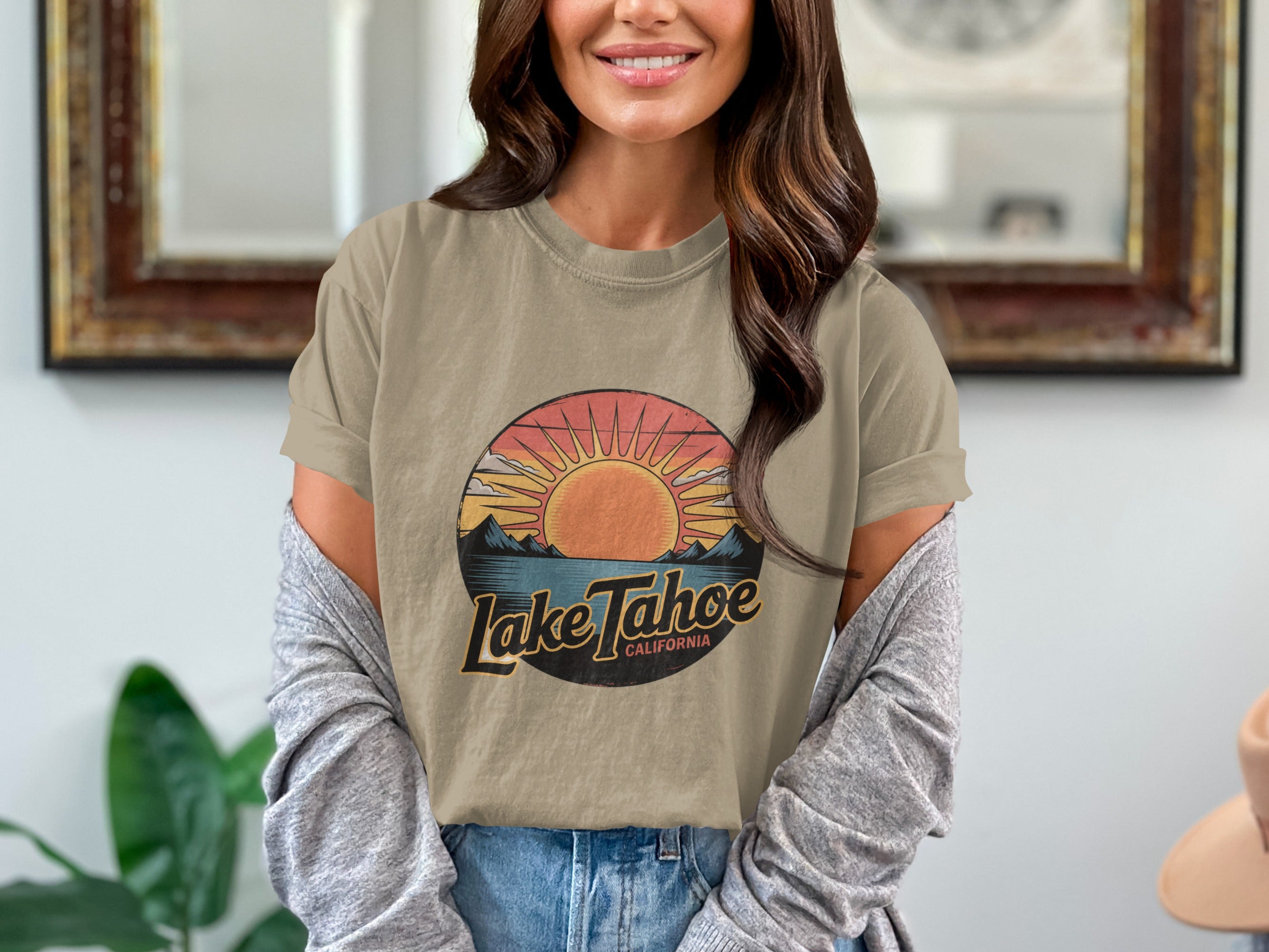 Lake Tahoe California Sunset Graphic Tee product
