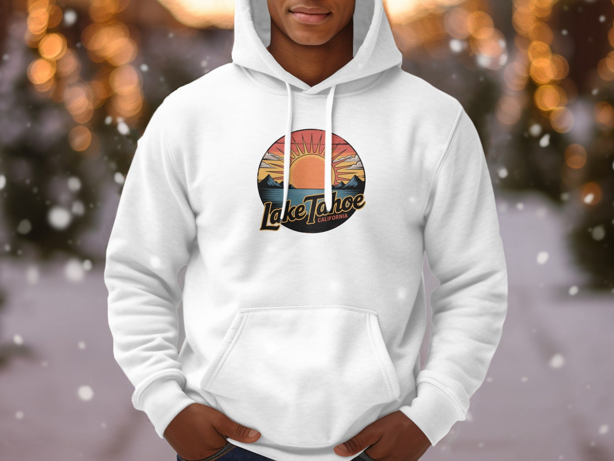 Vintage Lake Tahoe California Graphic Hoodie