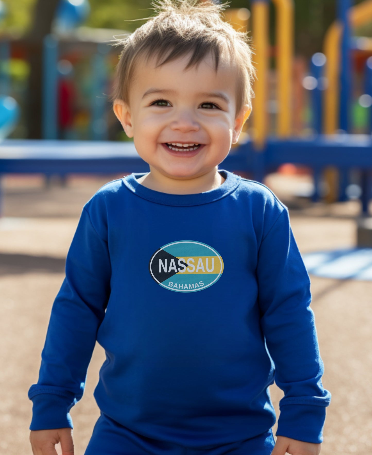 Nassau playing and learning at Pirates Museum Toddler Long Sleeve T-Shirt