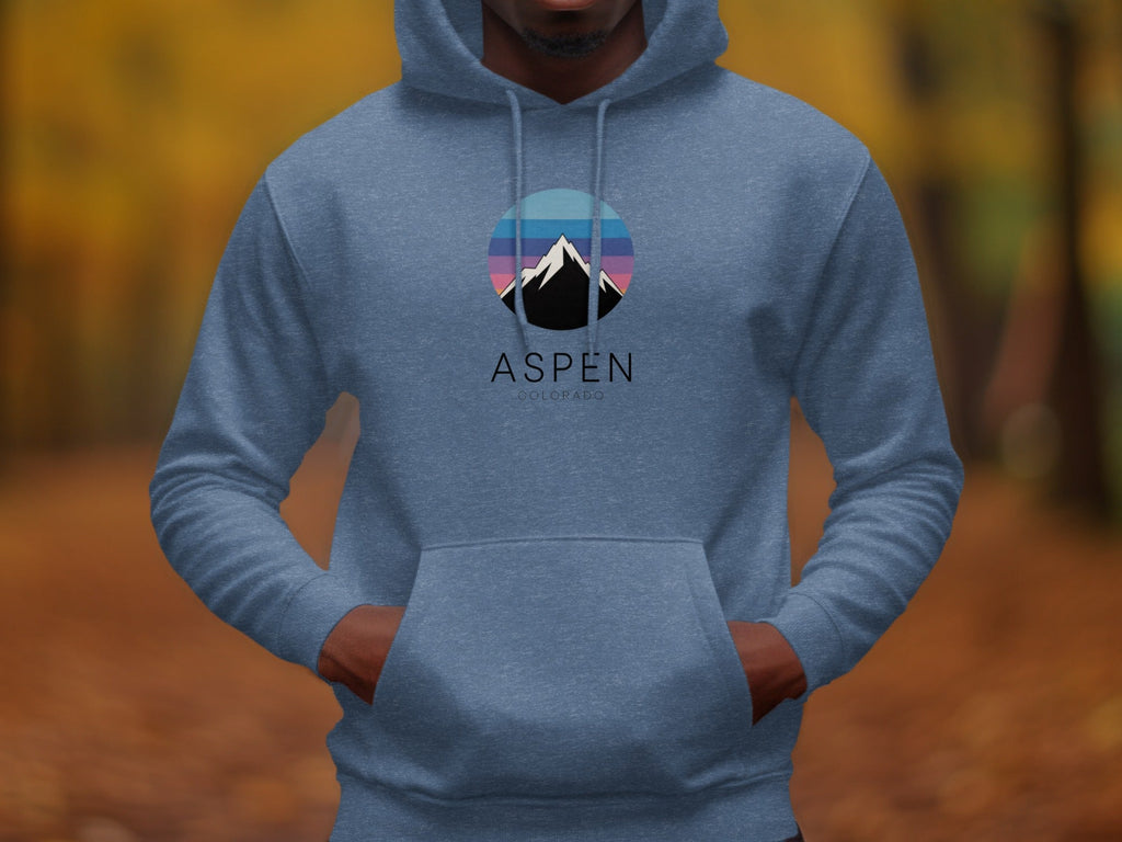 Aspen Mountain Scene Graphic Hoodies product