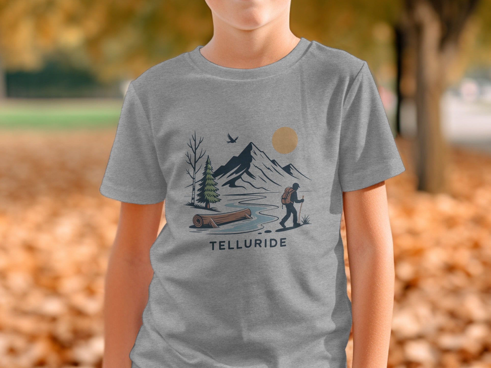 Scenic Telluride Mountain Hiker T-Shirt for Nature Lovers