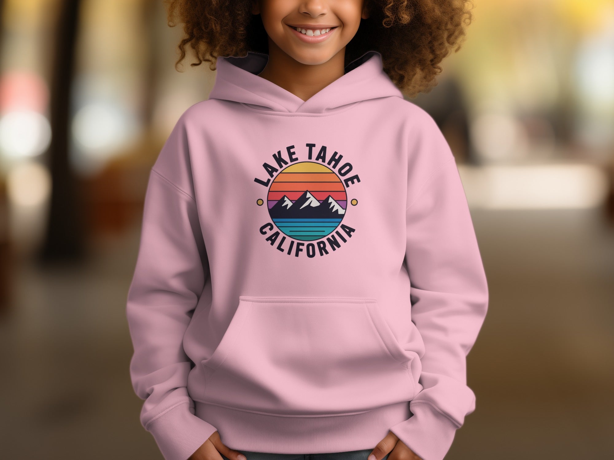Lake Tahoe California Sunset Design Hoodie