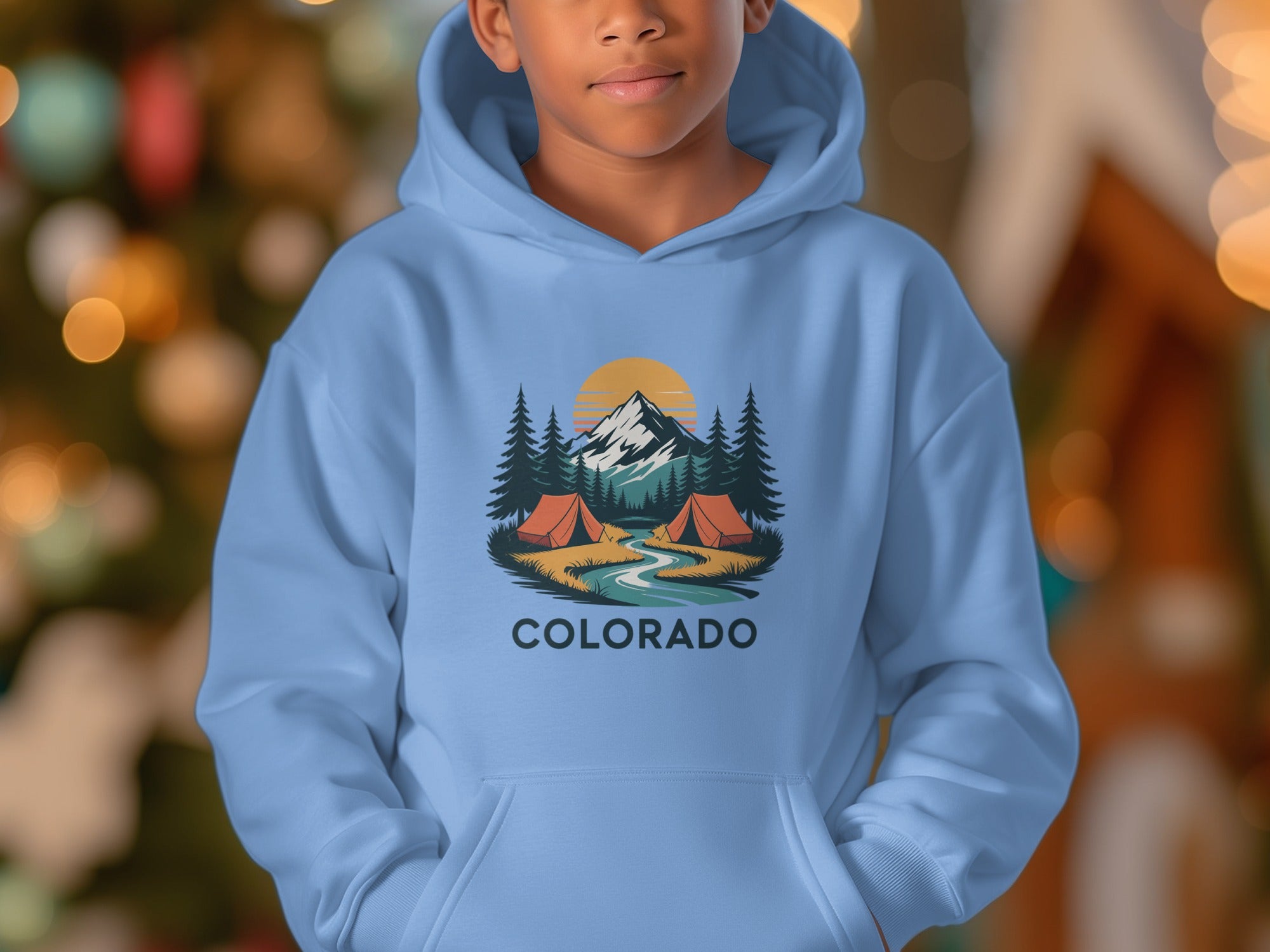 Scenic Colorado Camping Design Hoodie Product