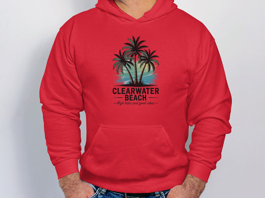 Clearwater Beach High Tides and Good Vibes Hoodie product
