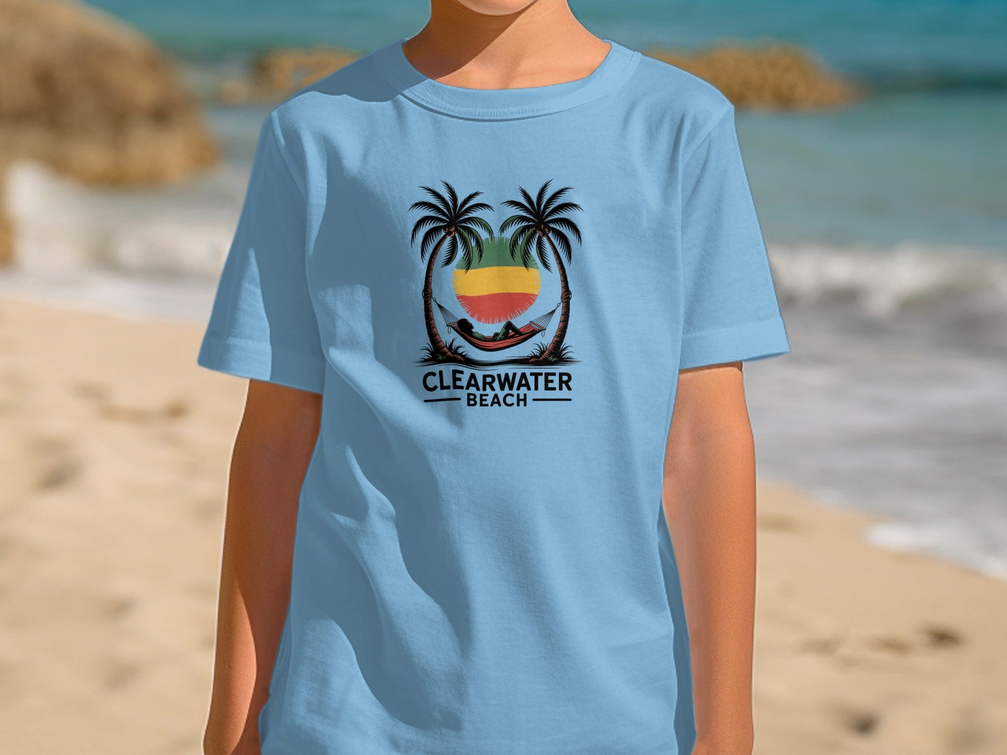 Clearwater Beach Palms Ocean Sunrise T-Shirt product