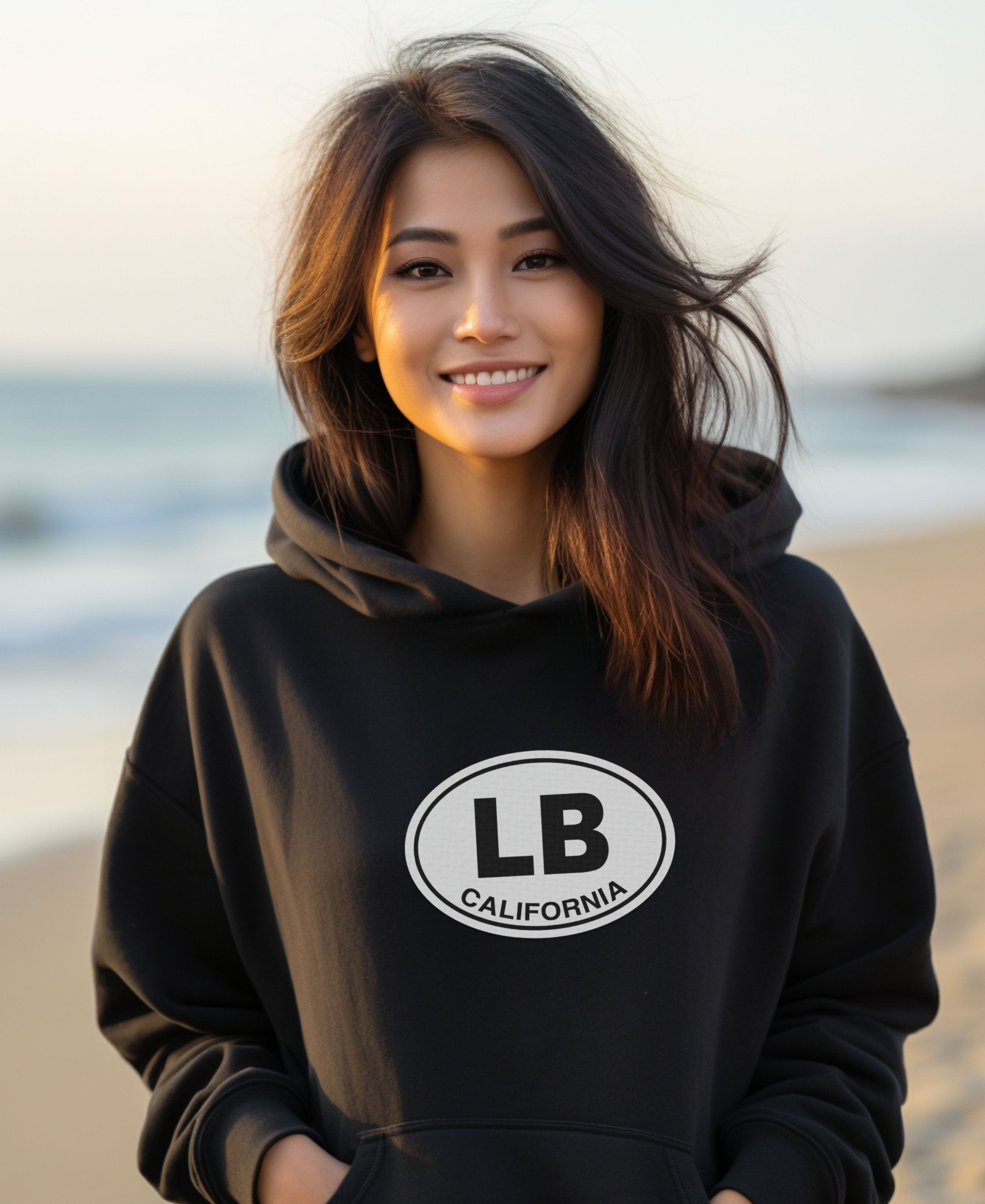 Laguna Beach Chill & Sunset Views Womens Hoodie
