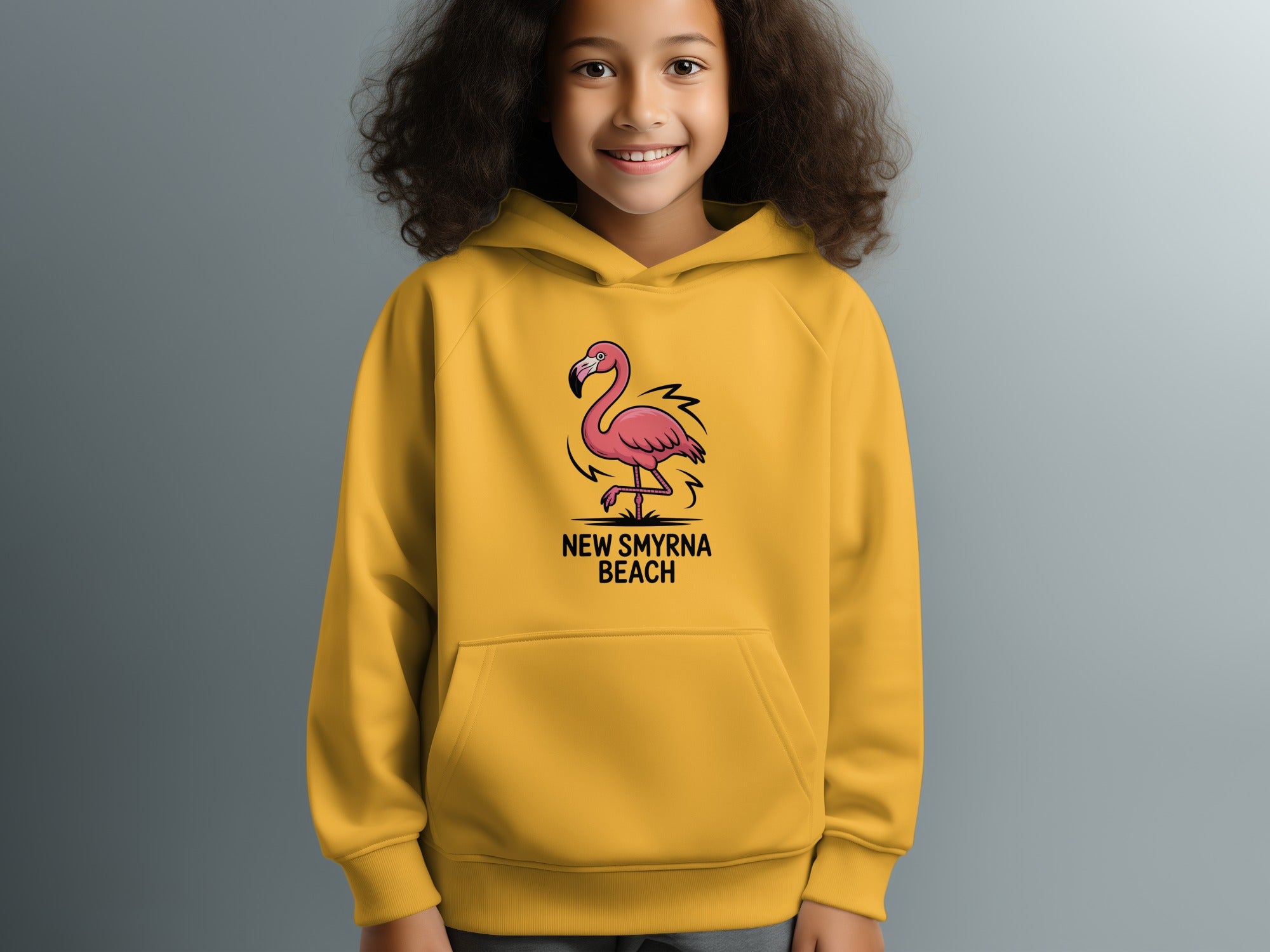 New Smyrna Beach Flamingo Design Hoodie product