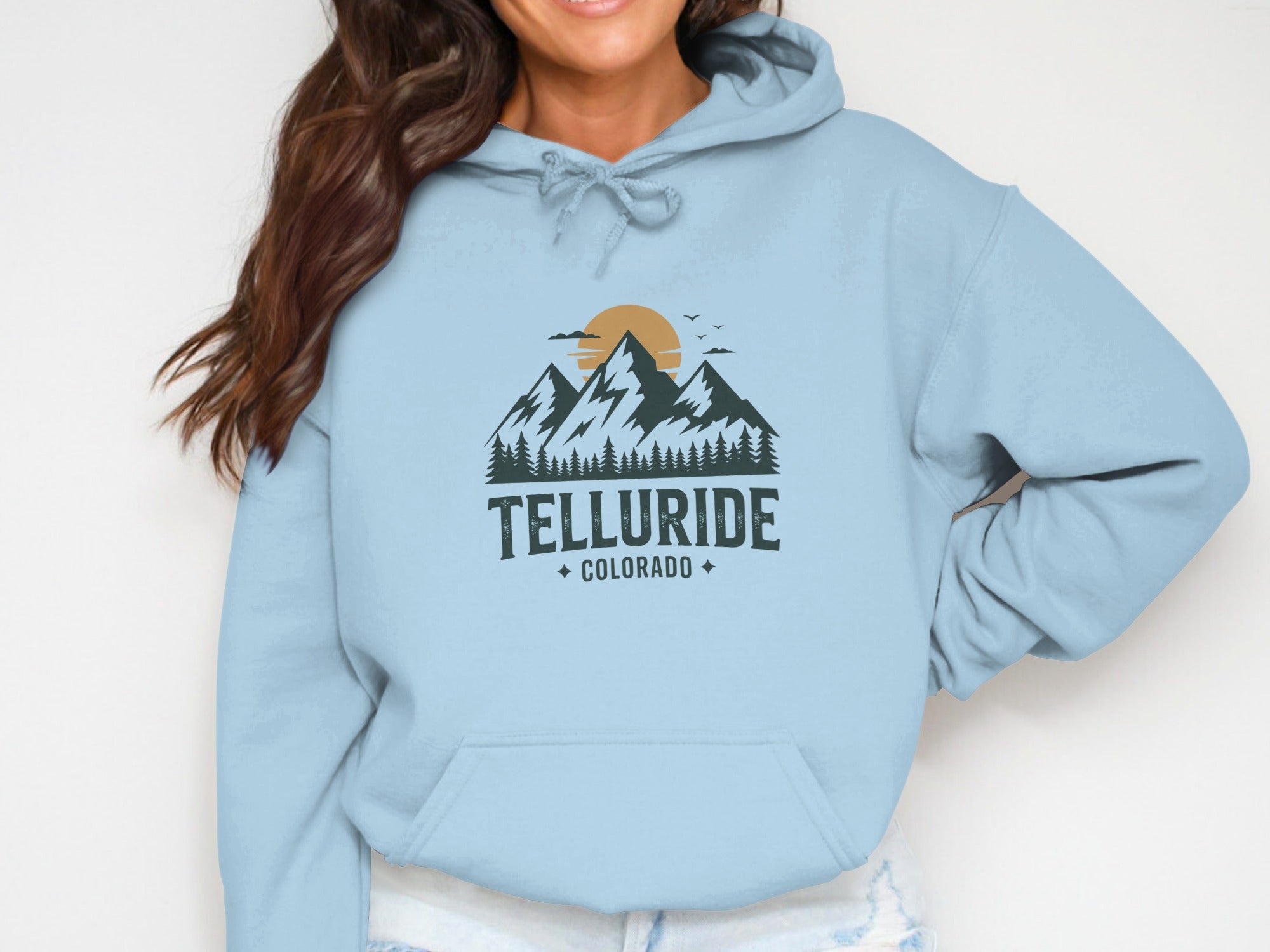 Telluride Womens Hoodies Telluride Colorado Mountains Hoodie