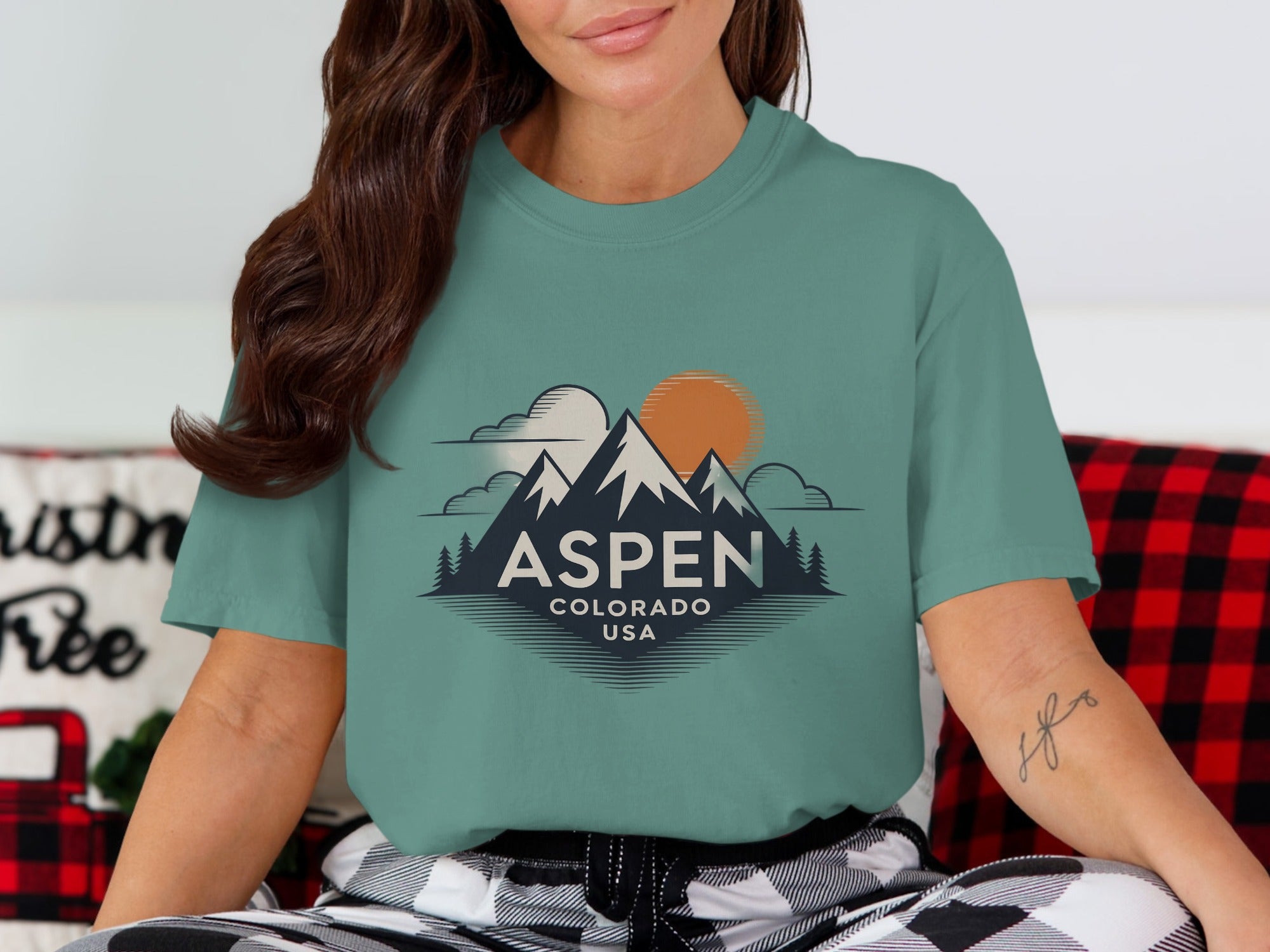 Aspen Colorado USA Mountains Design T-Shirt product