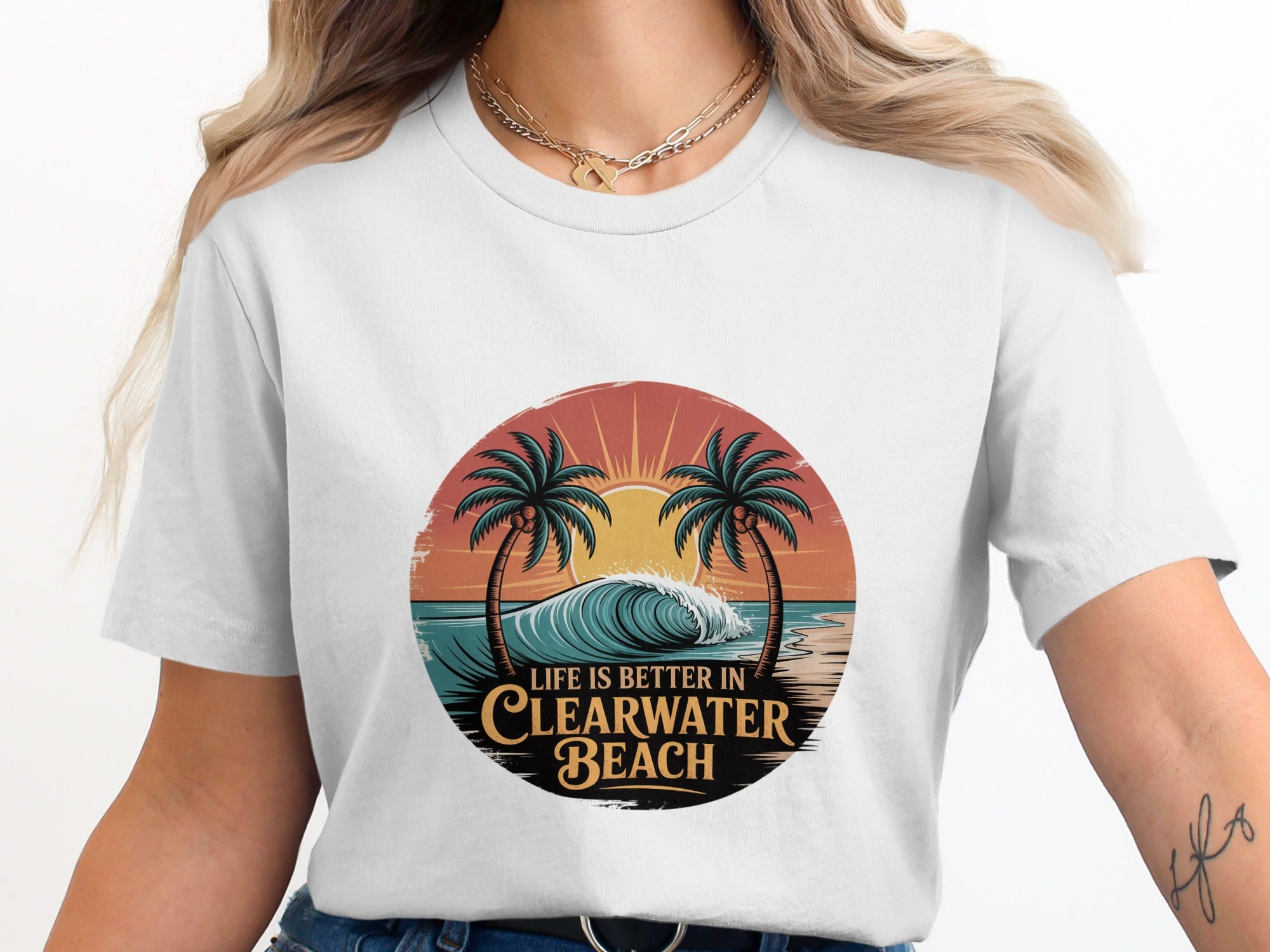 Life is Better in Clearwater Beach Graphic T-Shirt product