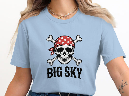 Big Sky Skull and Crossbones Graphic Tee product type