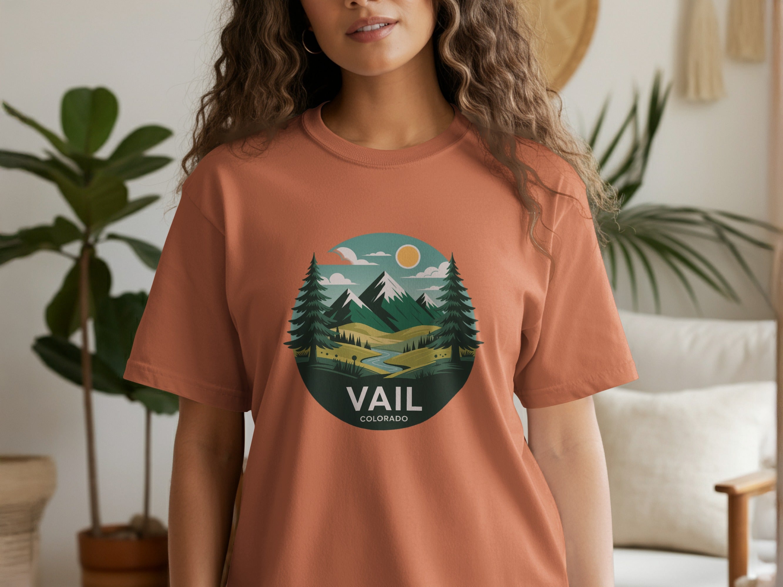 Explore Vail Colorado with Scenic Graphic T-shirt product type