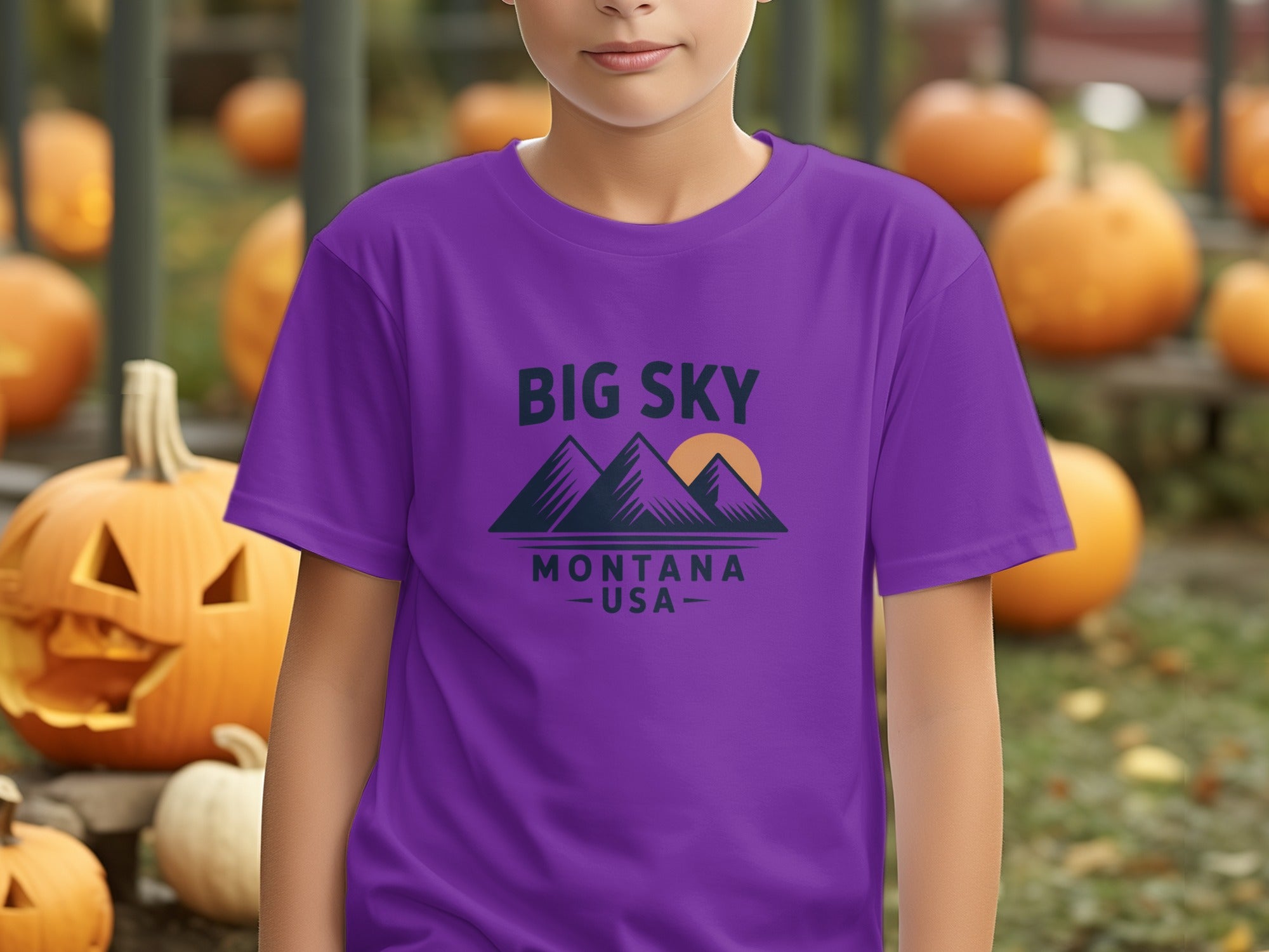 Big Sky Montana USA Graphic Tee for Fall Fashion