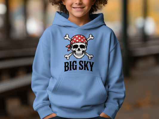 Big Sky Pirate Skull and Crossbones Hoodie product