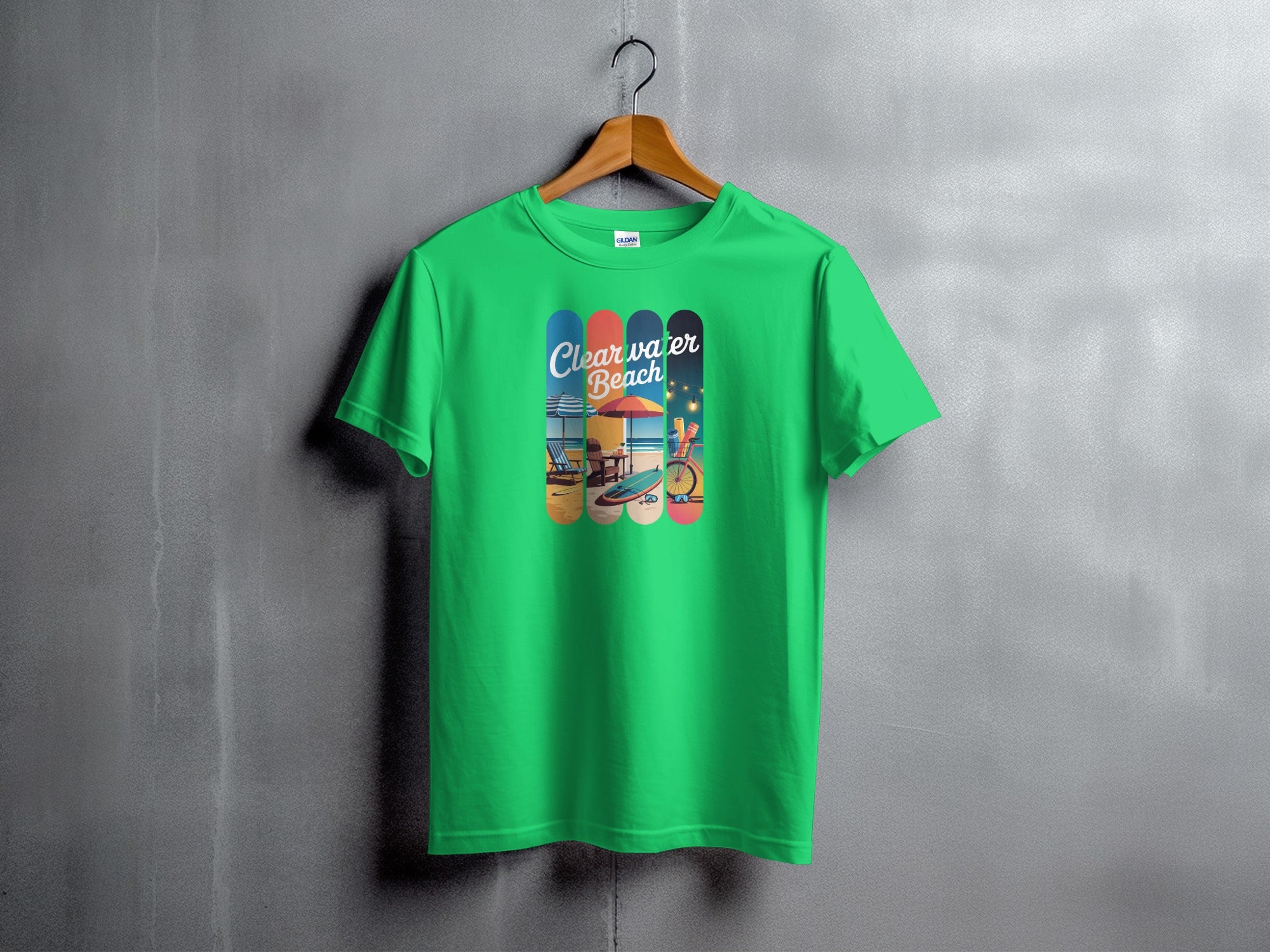 Clearwater Beach Skateboards Design T-shirt product