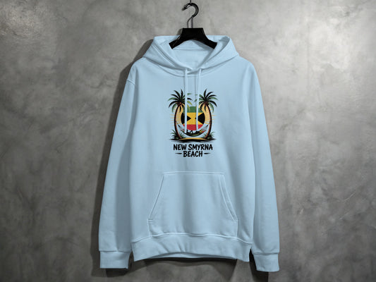 New Smyrna Beach Hoodie with Palm Trees product type