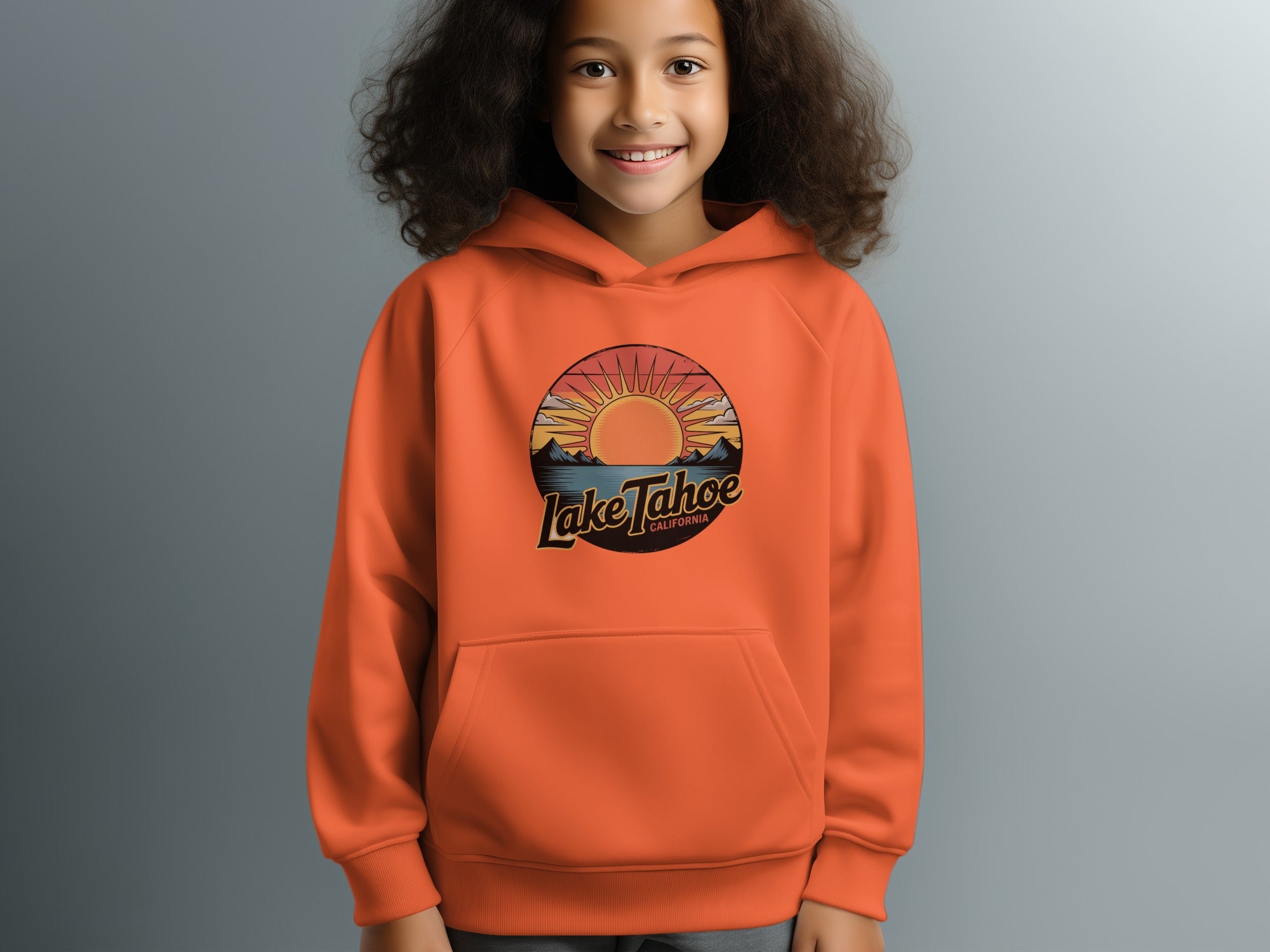 Lake Tahoe California Sunset Design Hoodie