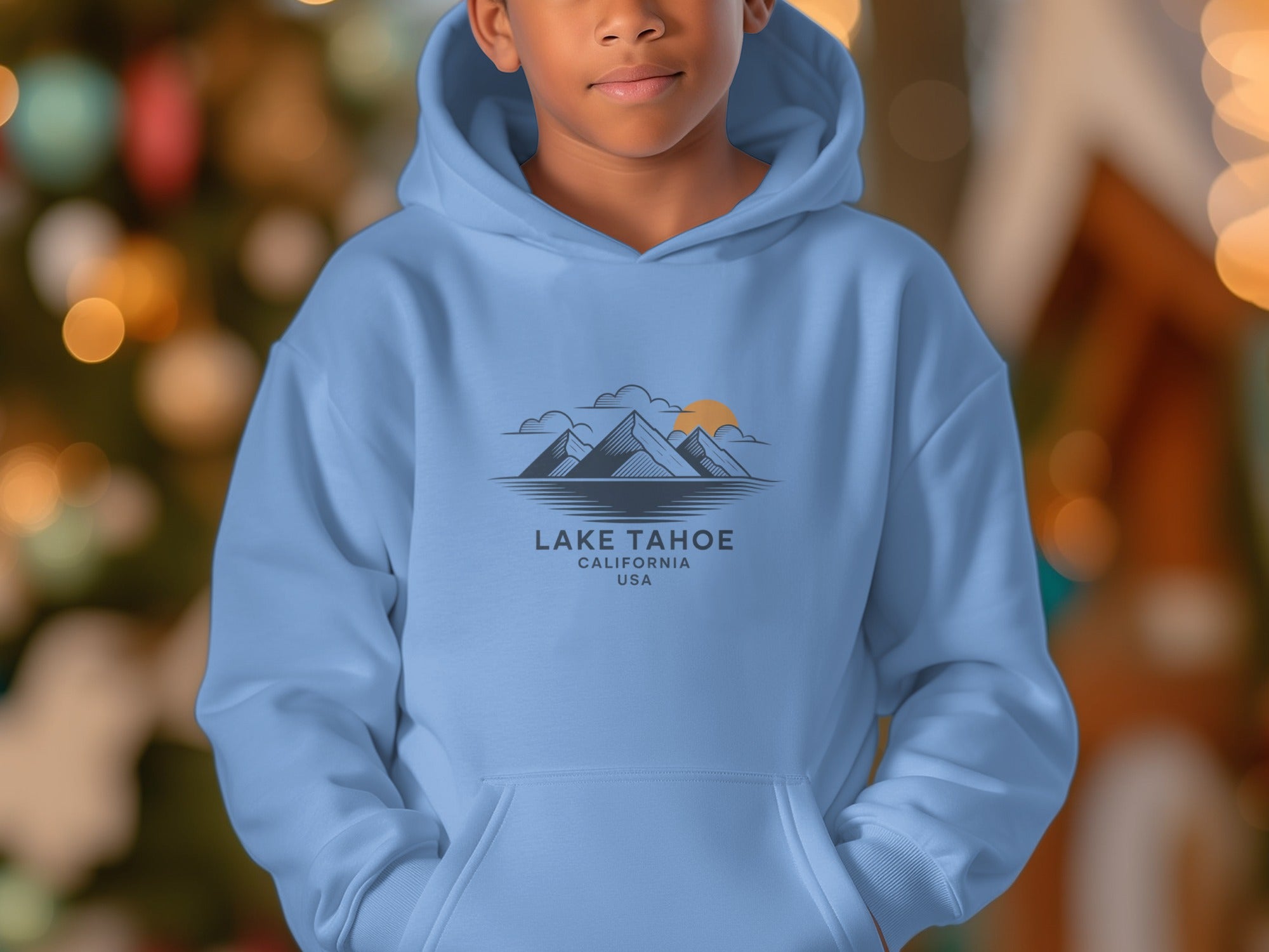 Lake Tahoe California USA Mountain Graphic Hoodie
