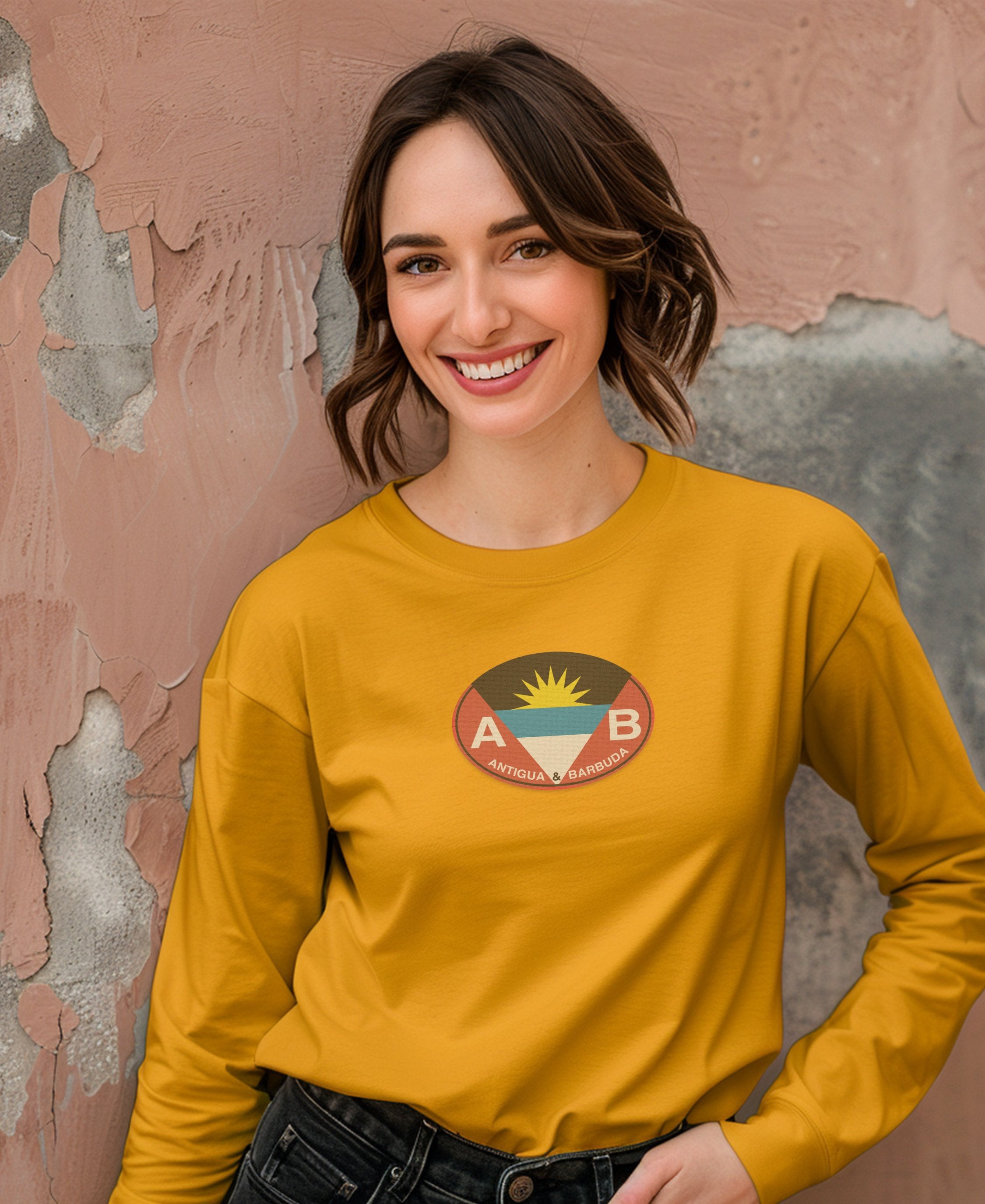 Antigua and Barbuda logo long sleeve shirt product