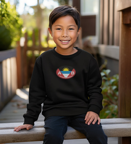Stylish Youth Black Sweatshirt with Trendy Logo product