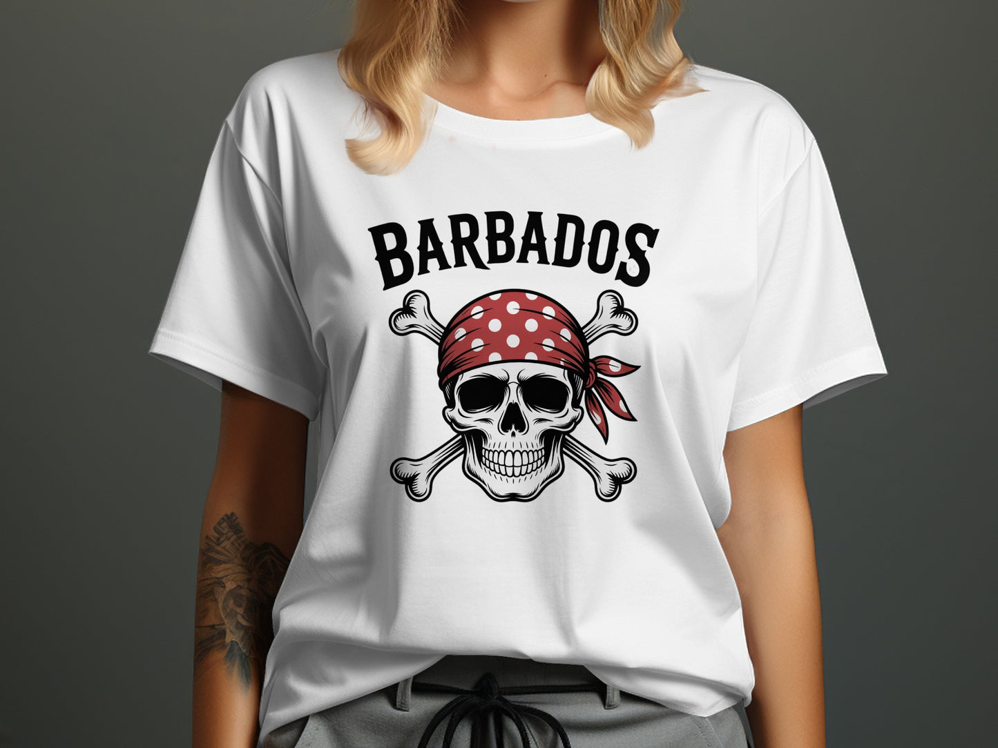 Barbados Skull and Crossbones Graphic Tee product