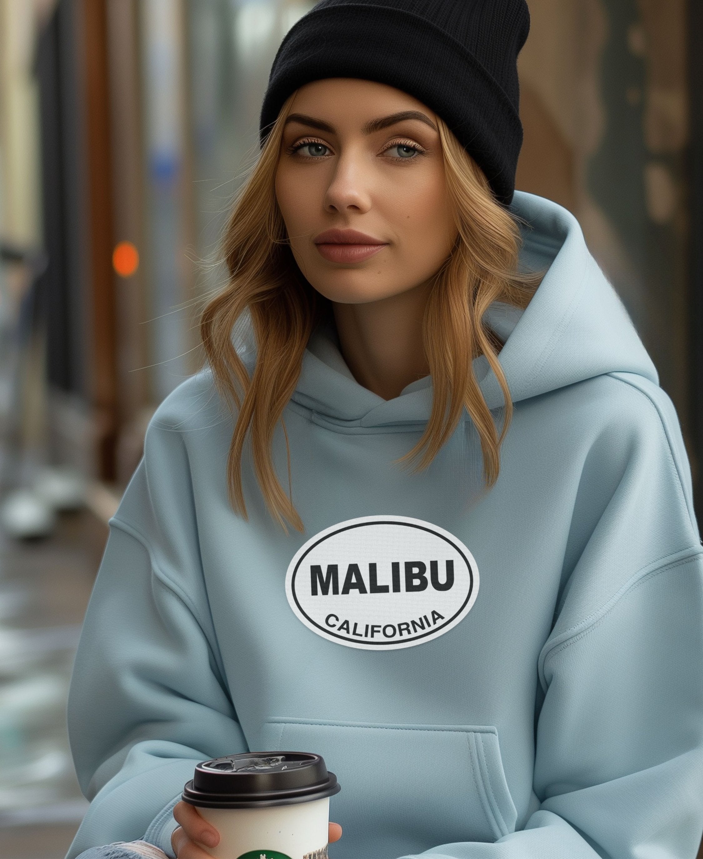 Malibu Beach Days & Chill Evenings Womens Hoodie