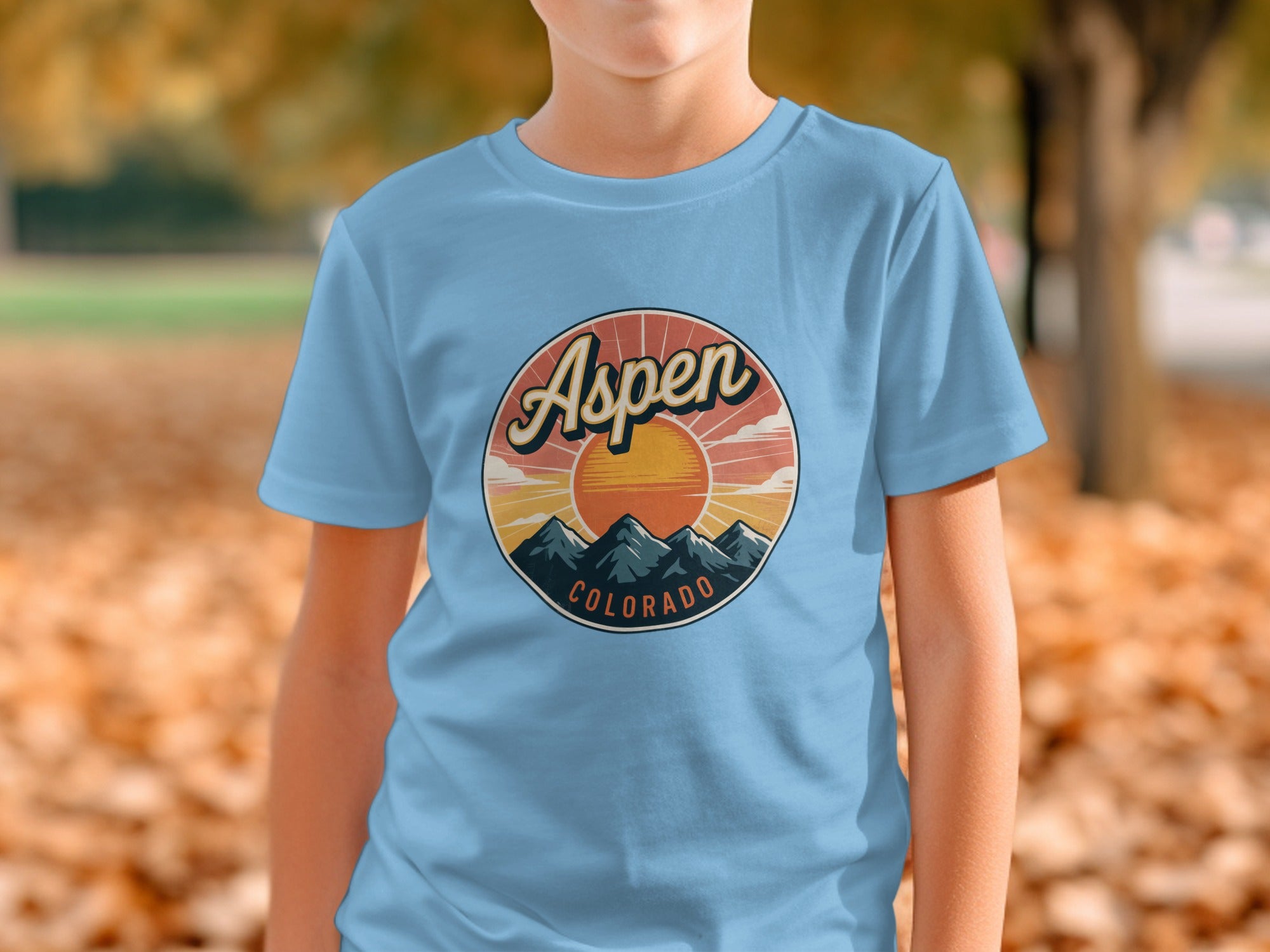 Aspen Colorado Scenic Mountain Design T-shirt