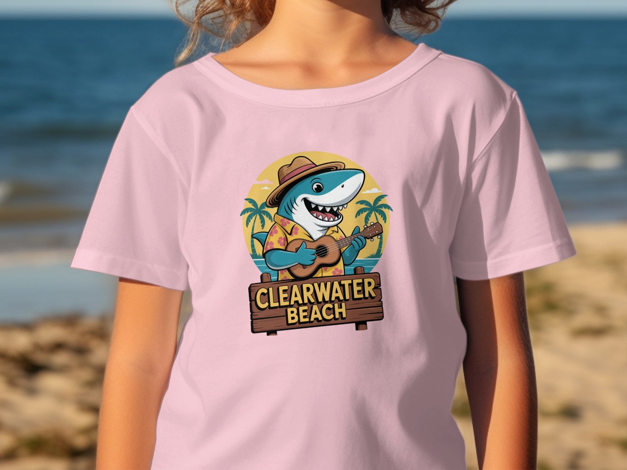 Cheerful Shark Clearwater Beach Graphic T-Shirt product