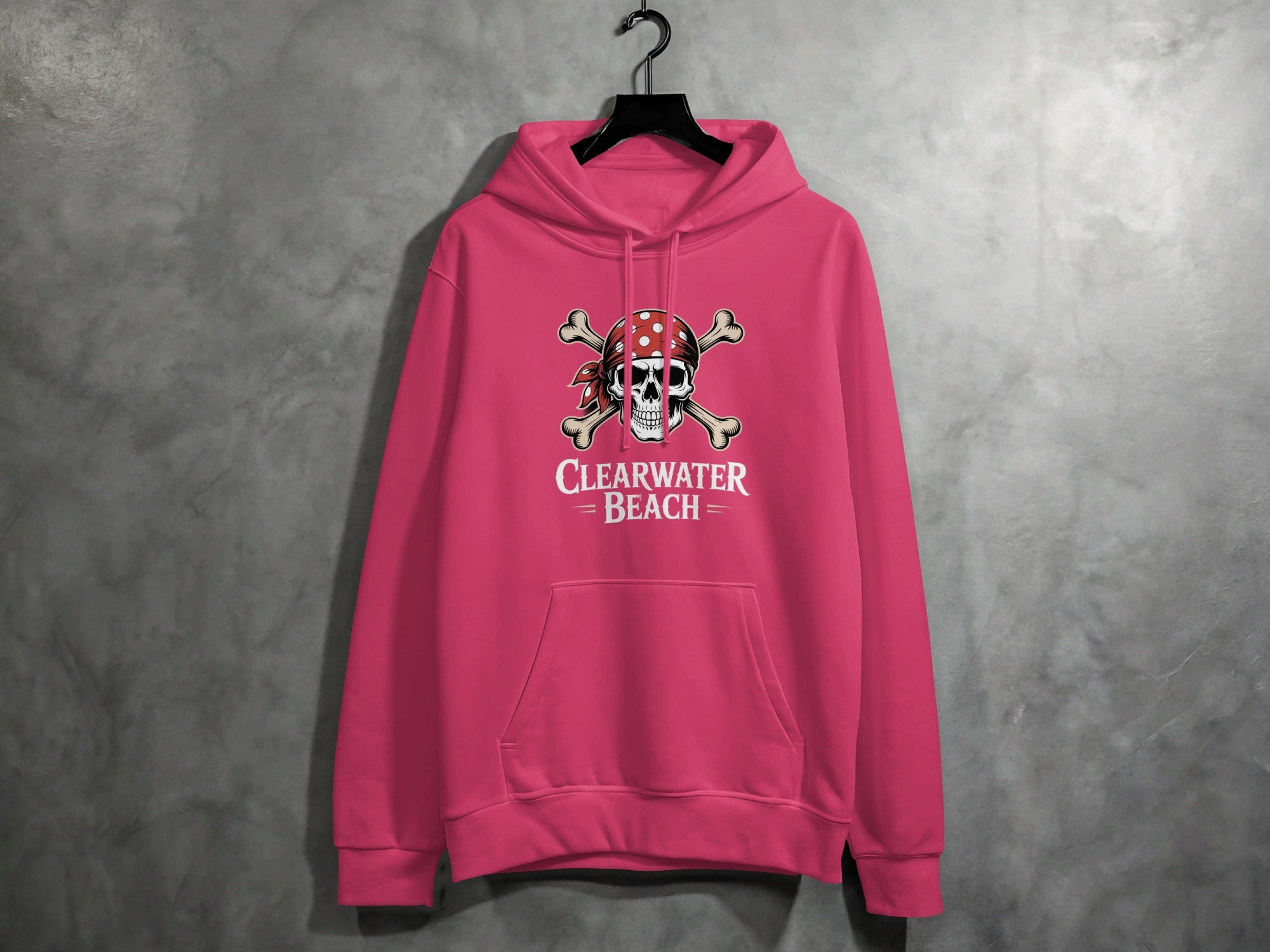 Clearwater Beach Pirate Skull Design Hoodie product type