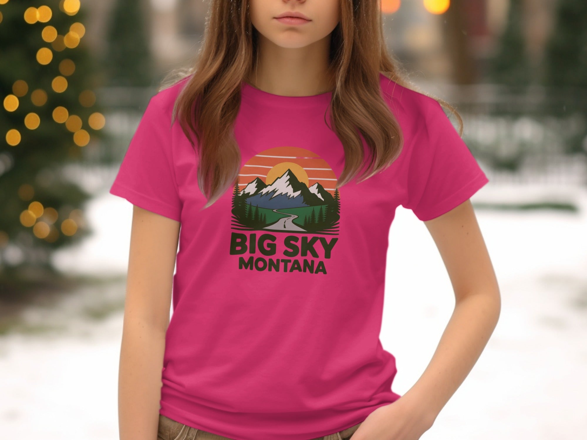 Big Sky Montana Nature Graphic Tee