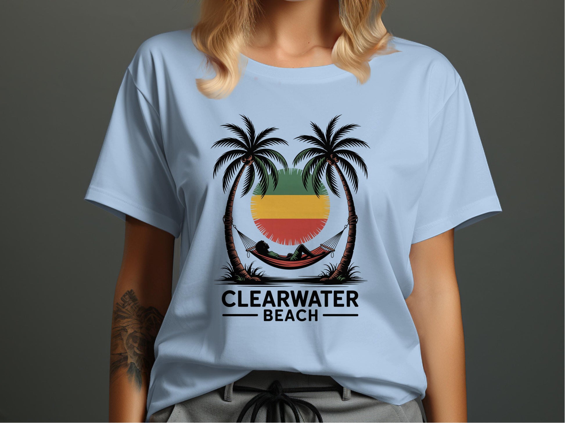 Clearwater Beach Palm Trees Relaxation T-Shirt product