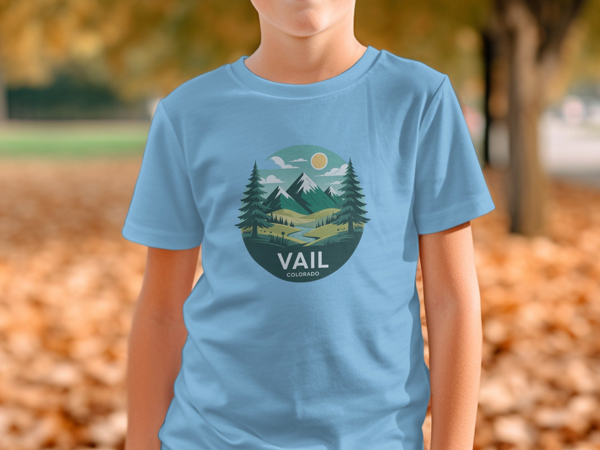 Vail Colorado Scenic Design Printed T-Shirt product