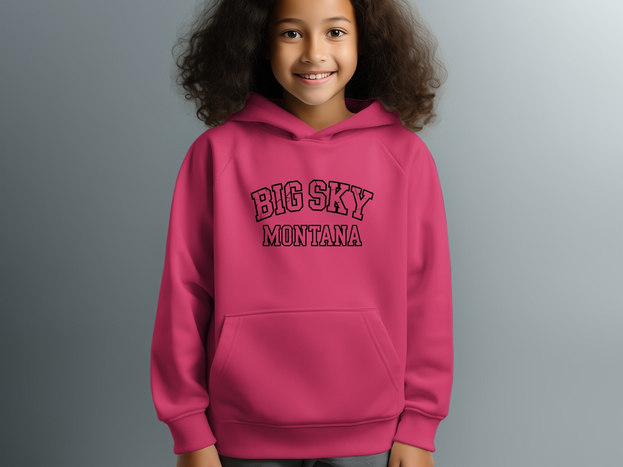 Big Sky Montana Printed Kid's Hoodie