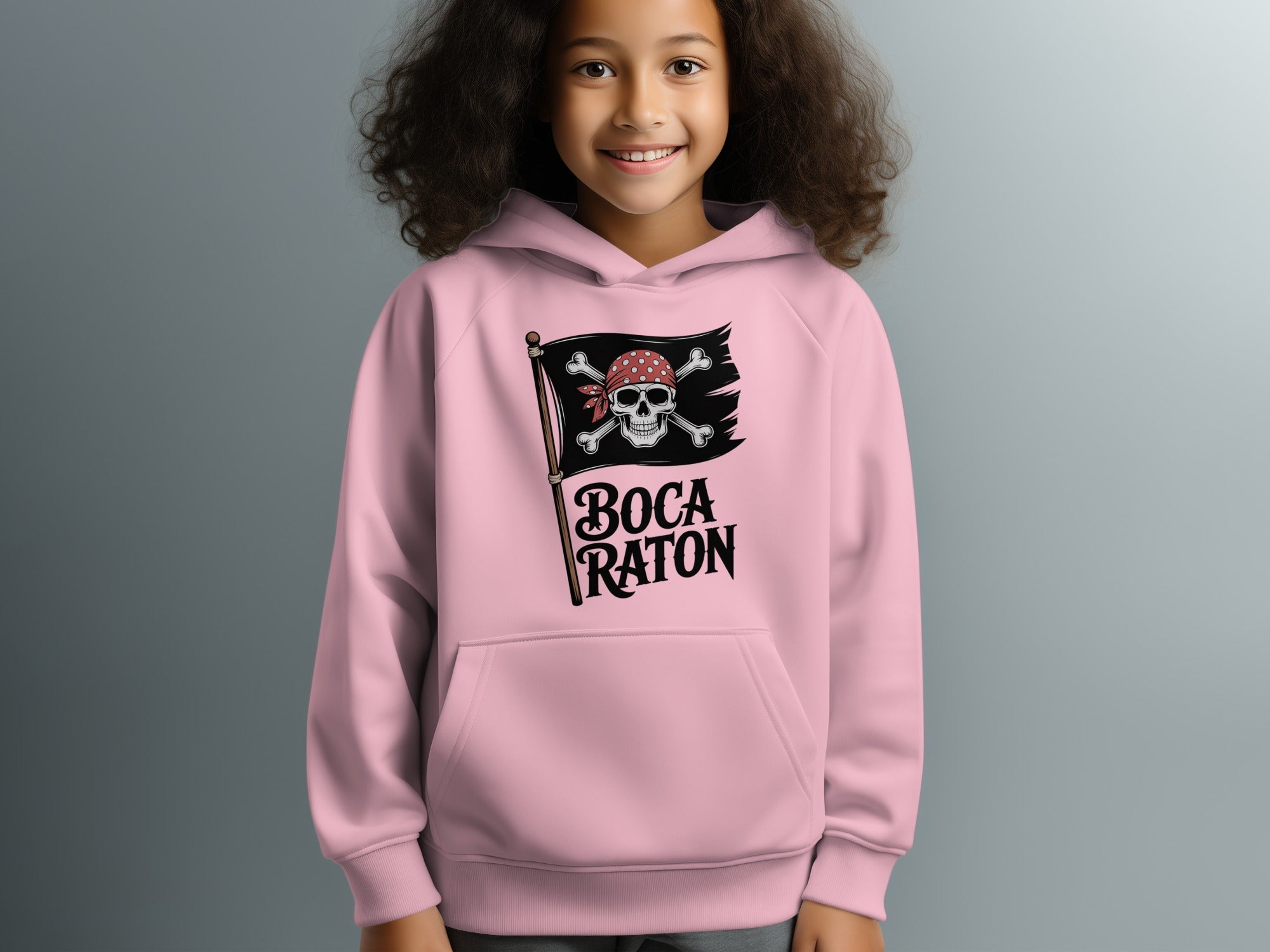 Boca Raton Pirate Flag Hooded Sweatshirt product type