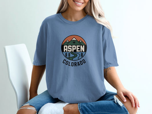 Aspen Colorado Graphic Casual T Shirt product type