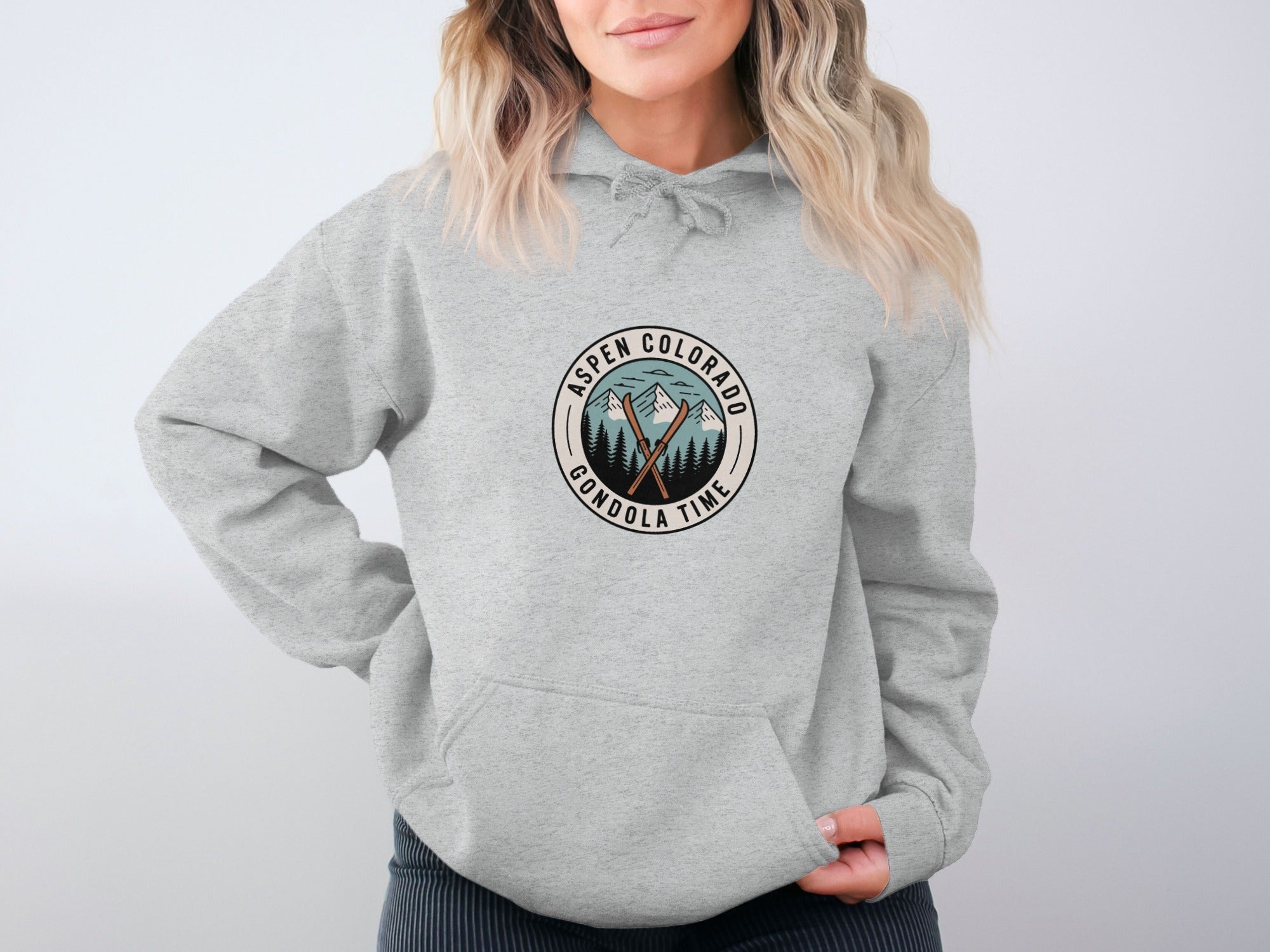 Aspen Colorado Gondola Time Hoodies product type