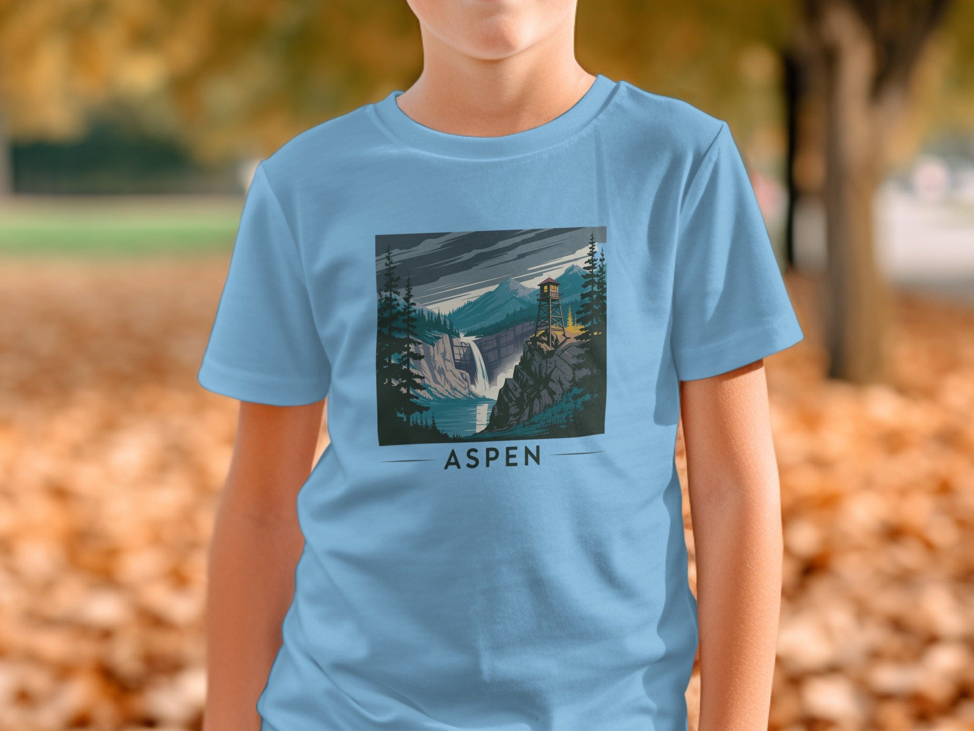 Aspen Scenic Mountain Design Youth T-Shirt
