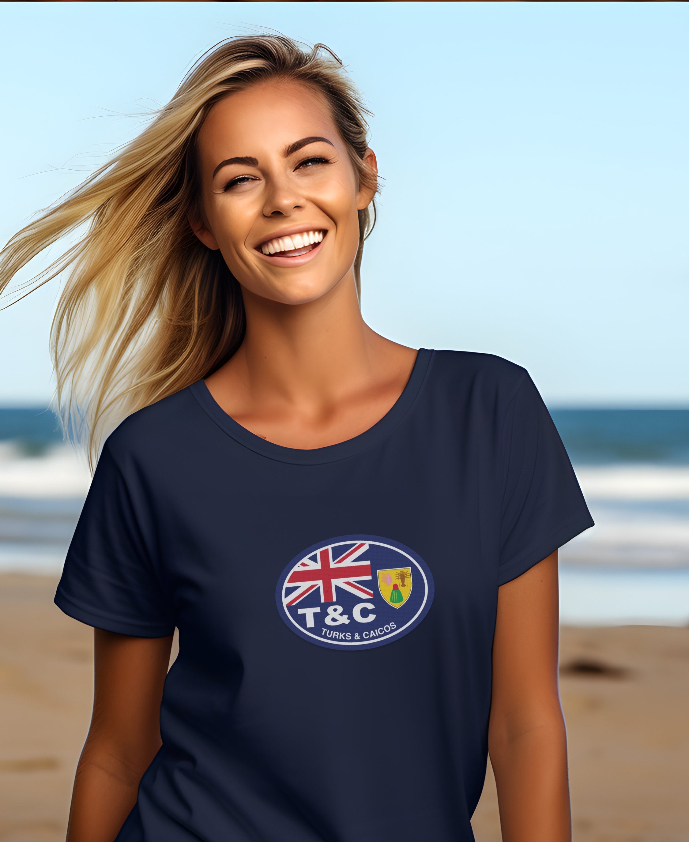 Turks & Caicos white sand, reef diving, Food & Wine Fest womens t-shirt