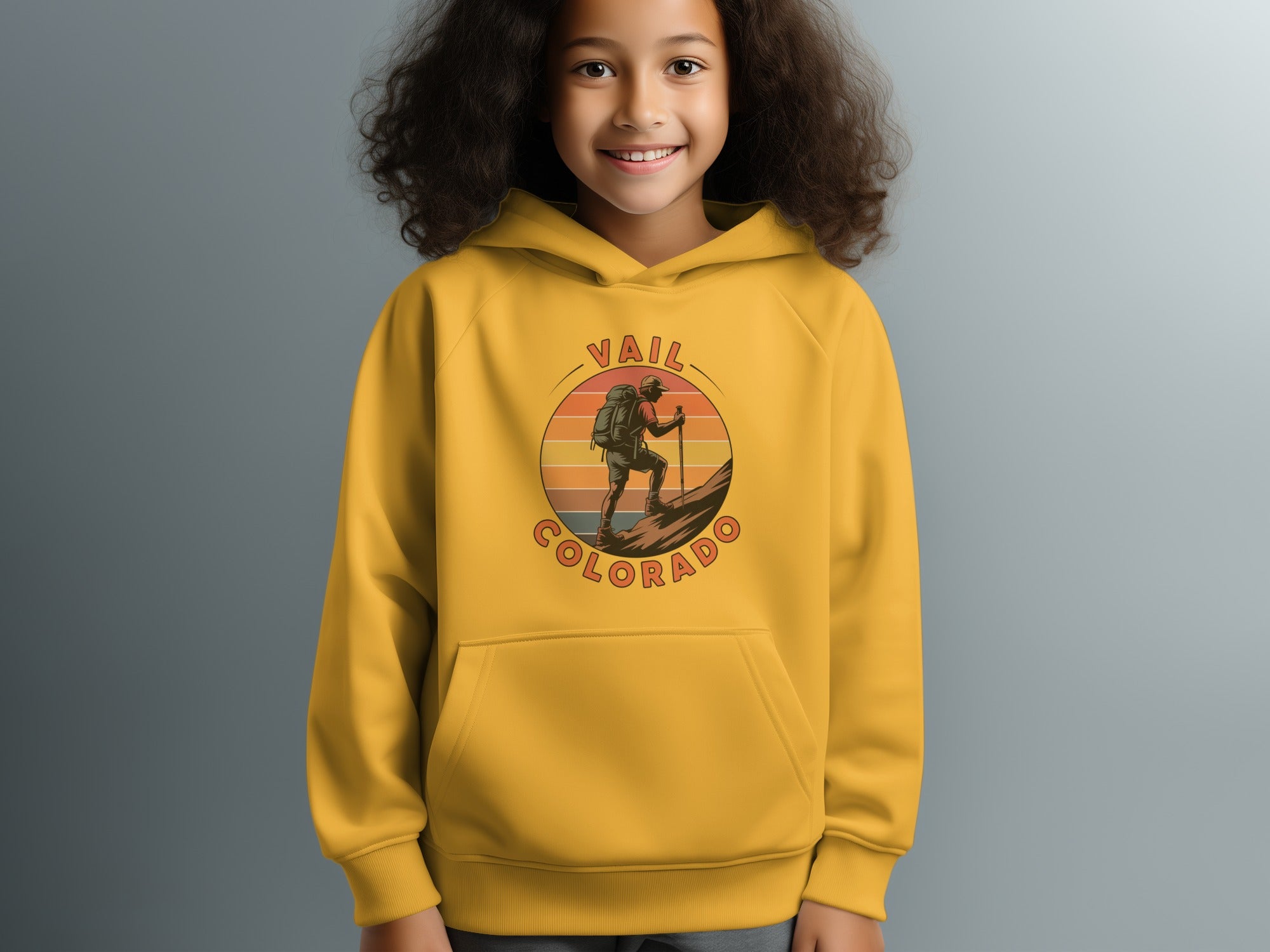 Vail Colorado Hiking Adventure Kids Hoodie